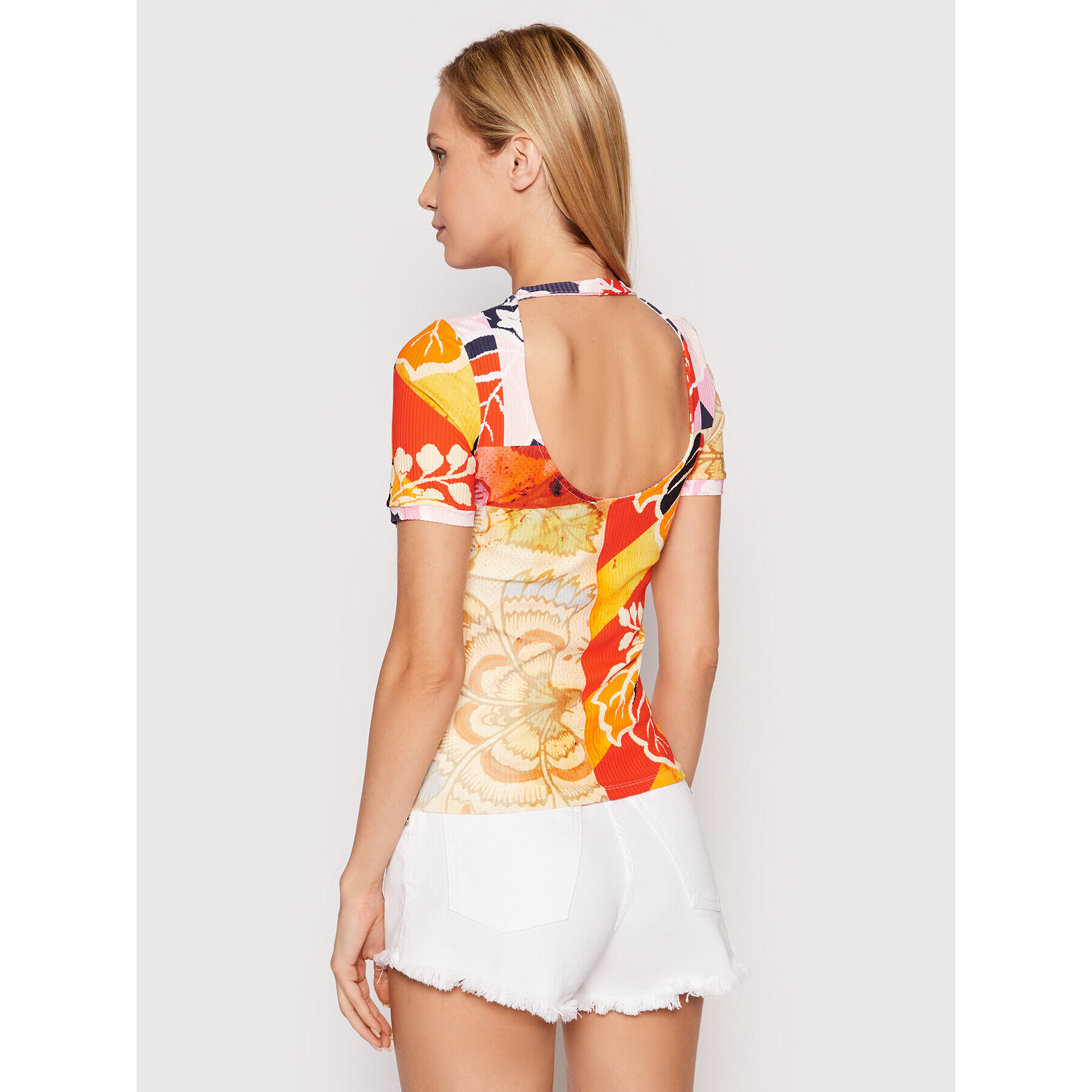 Desigual Bluza MONSIEUR CHRISTIAN LACROIX Baton Rouge 22SWTK76 Pisana Slim Fit - Pepit.si