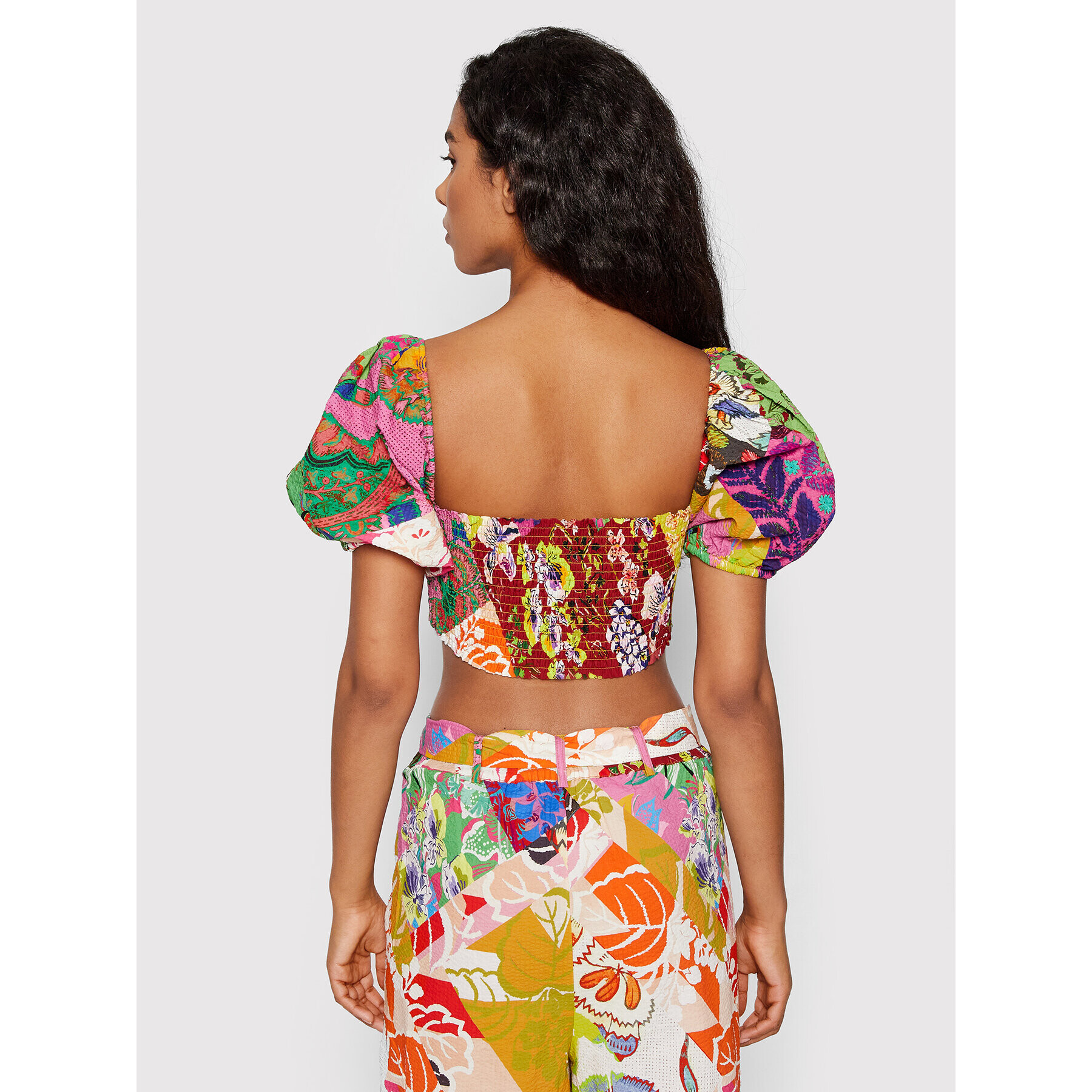 Desigual Bluza MONSIEUR CHRISTIAN LACROIX Fiona 22SWBW27 Pisana Regular Fit - Pepit.si