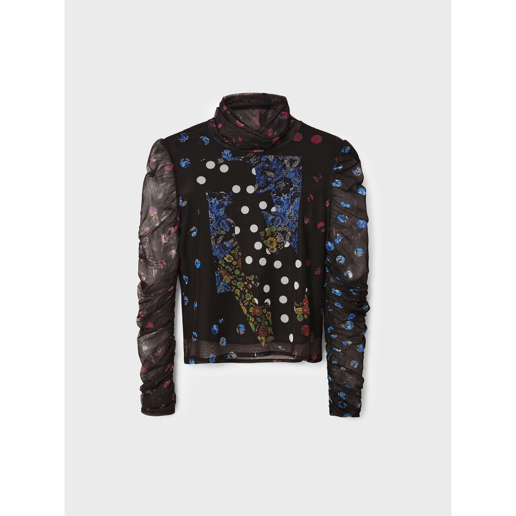 Desigual Bluza MONSIEUR CHRISTIAN LACROIX Ruby 22WWTK47 Črna Slim Fit - Pepit.si