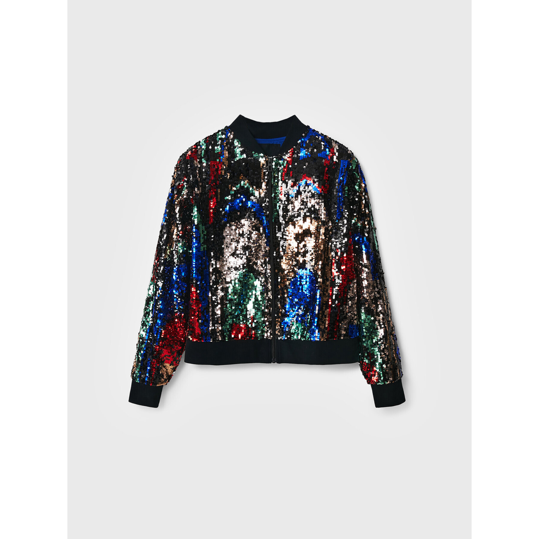 Desigual Bomber jakna Sequin 22WWEWB8 Pisana Regular Fit - Pepit.si