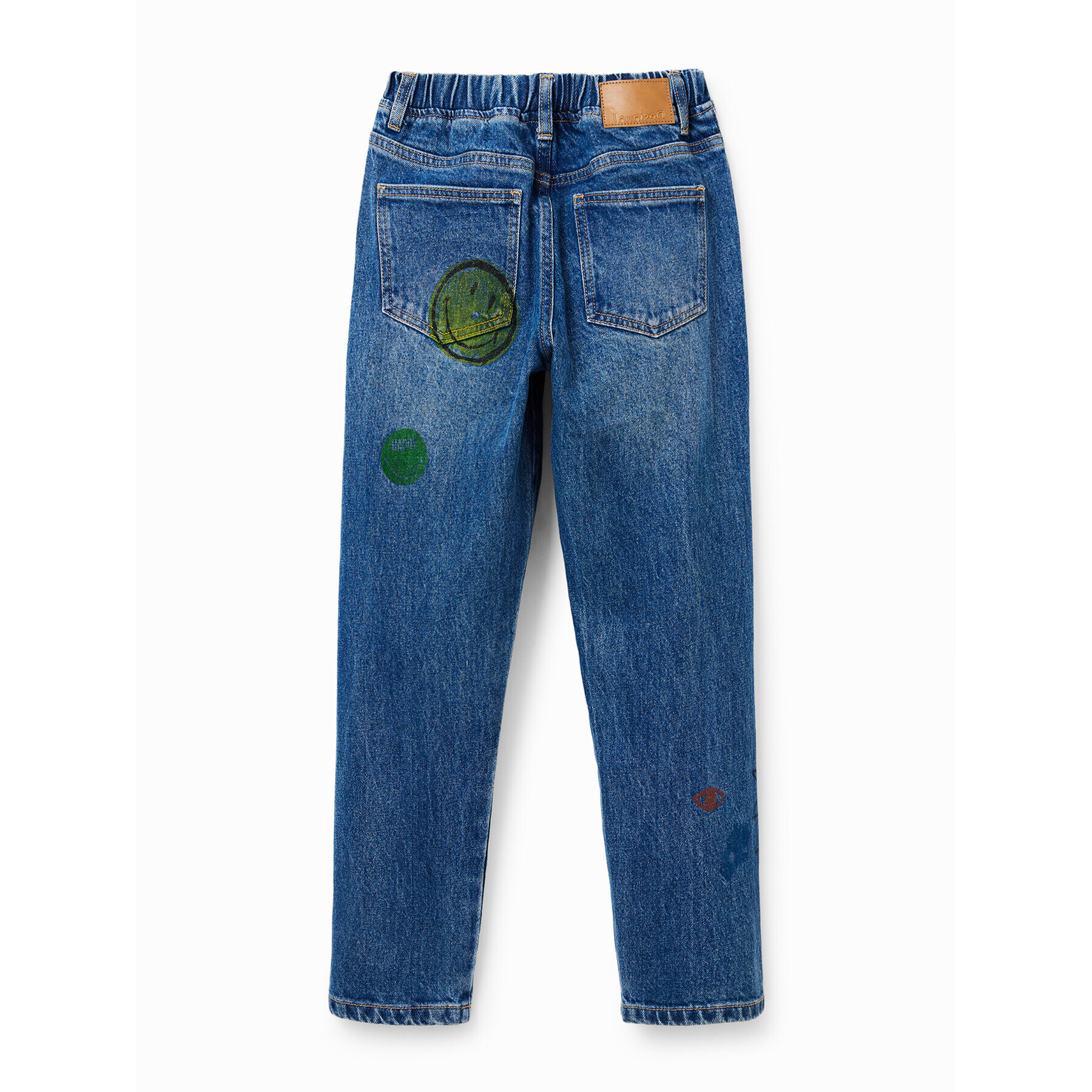 Desigual Jeans hlače 23SBDD02 Modra Regular Fit - Pepit.si