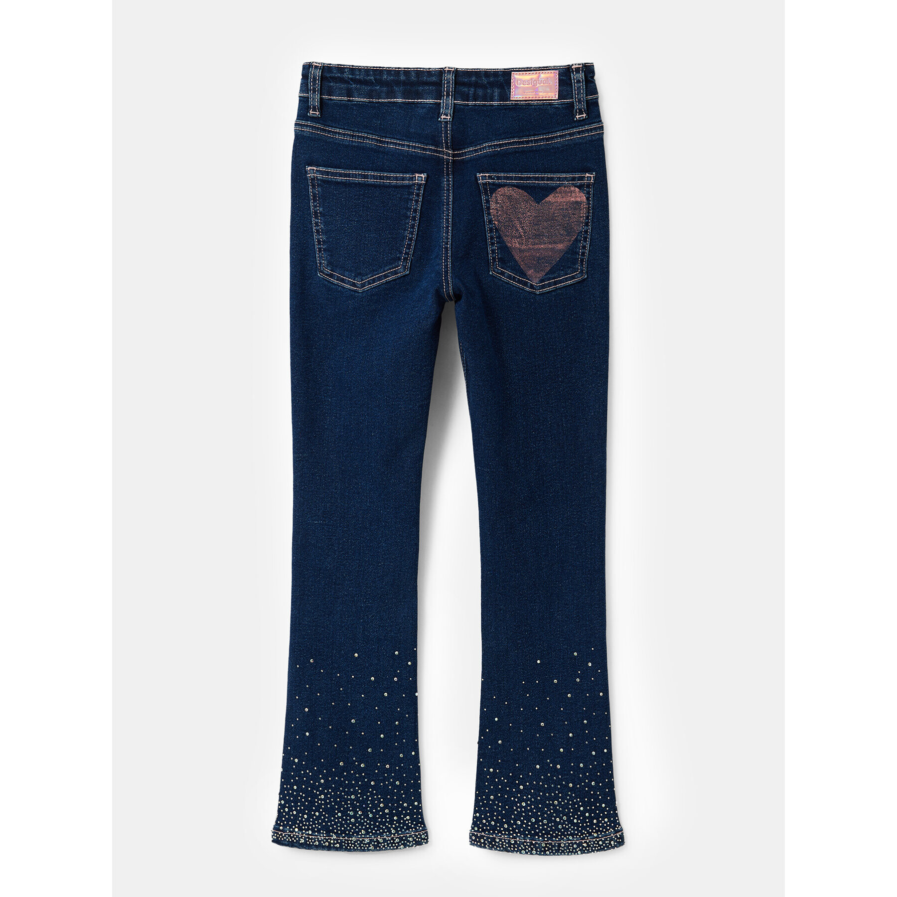 Desigual Jeans hlače 23WGDD03 Modra Regular Fit - Pepit.si