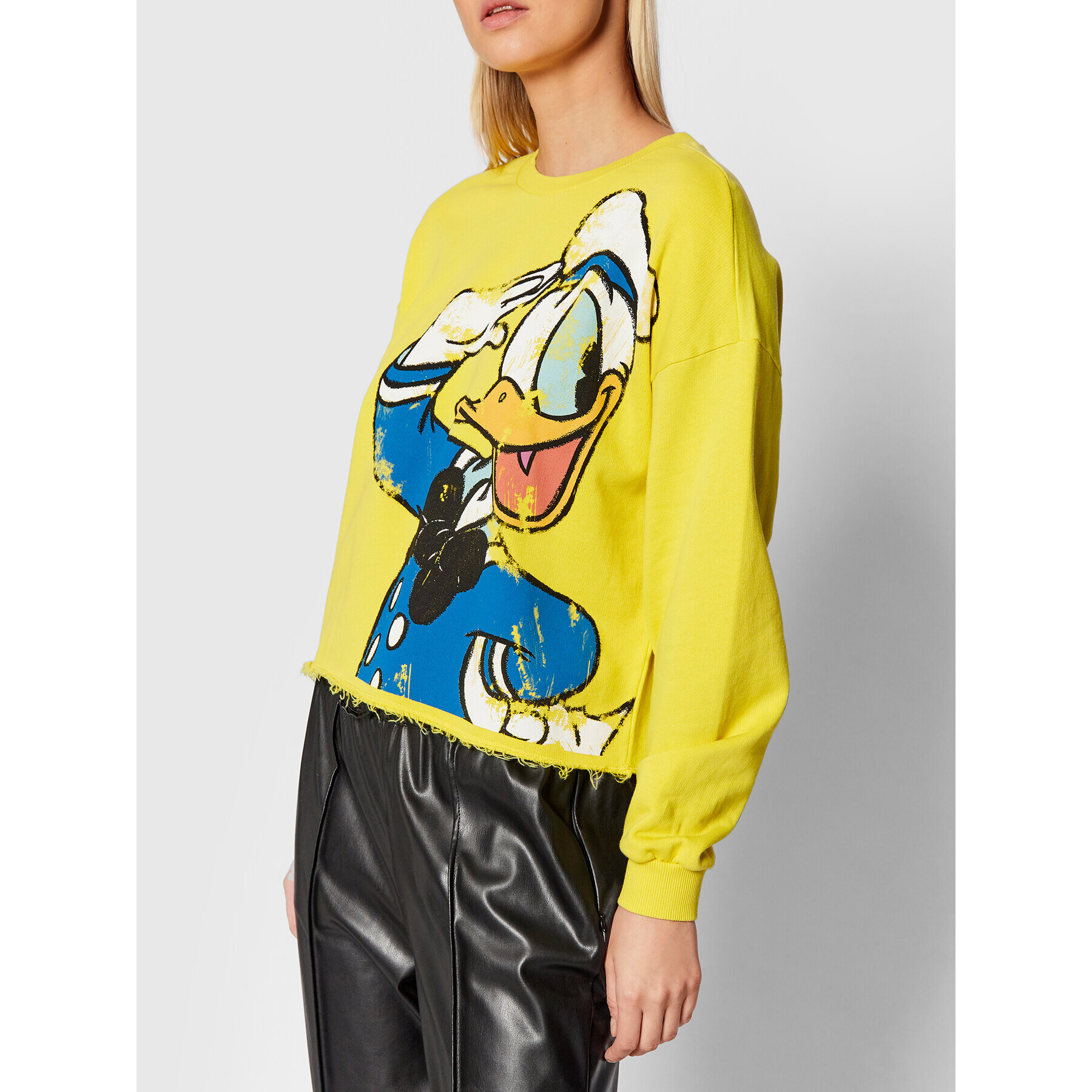 Desigual Jopa DISNEY El Pato Donald 21WWSK45 Rumena Regular Fit - Pepit.si