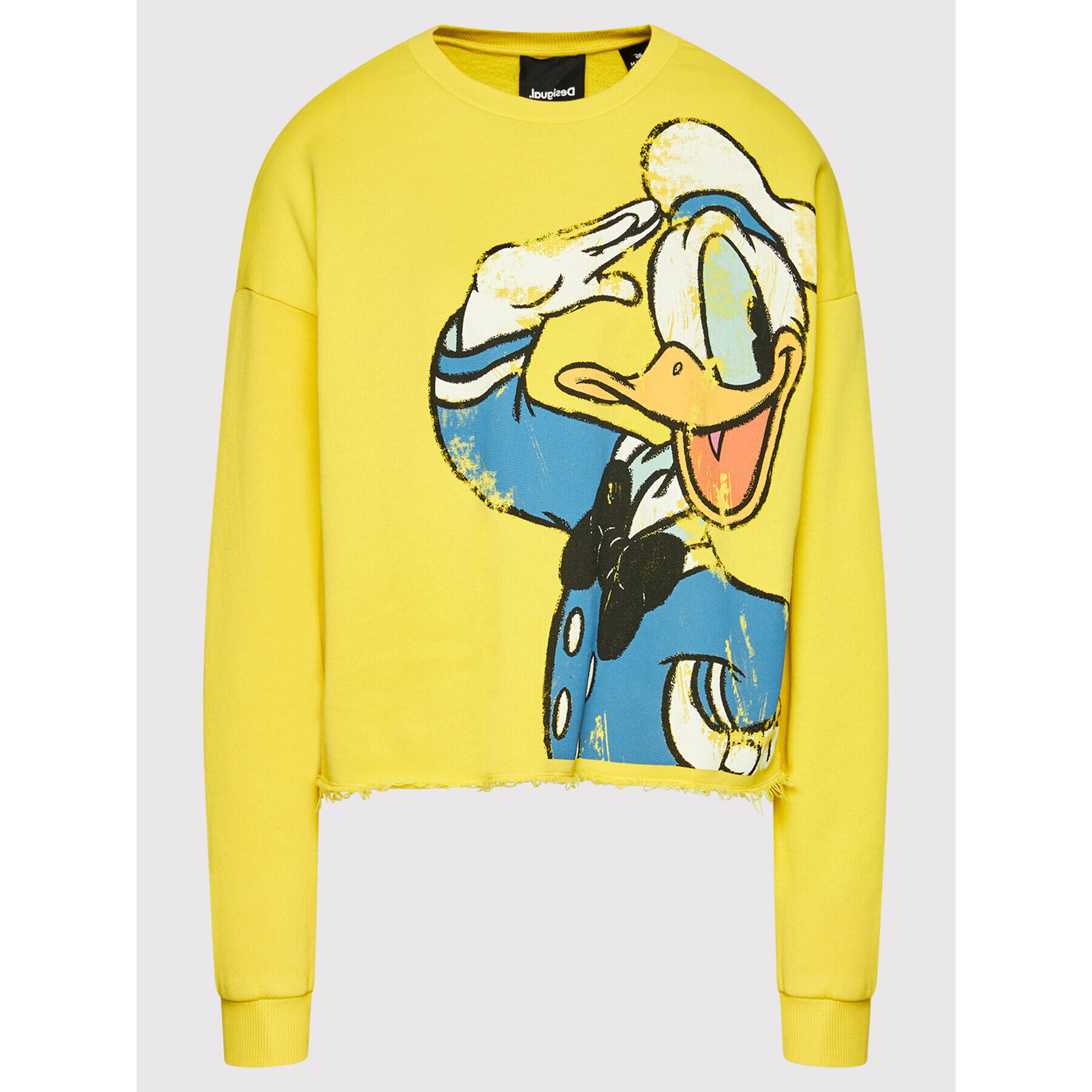 Desigual Jopa DISNEY El Pato Donald 21WWSK45 Rumena Regular Fit - Pepit.si