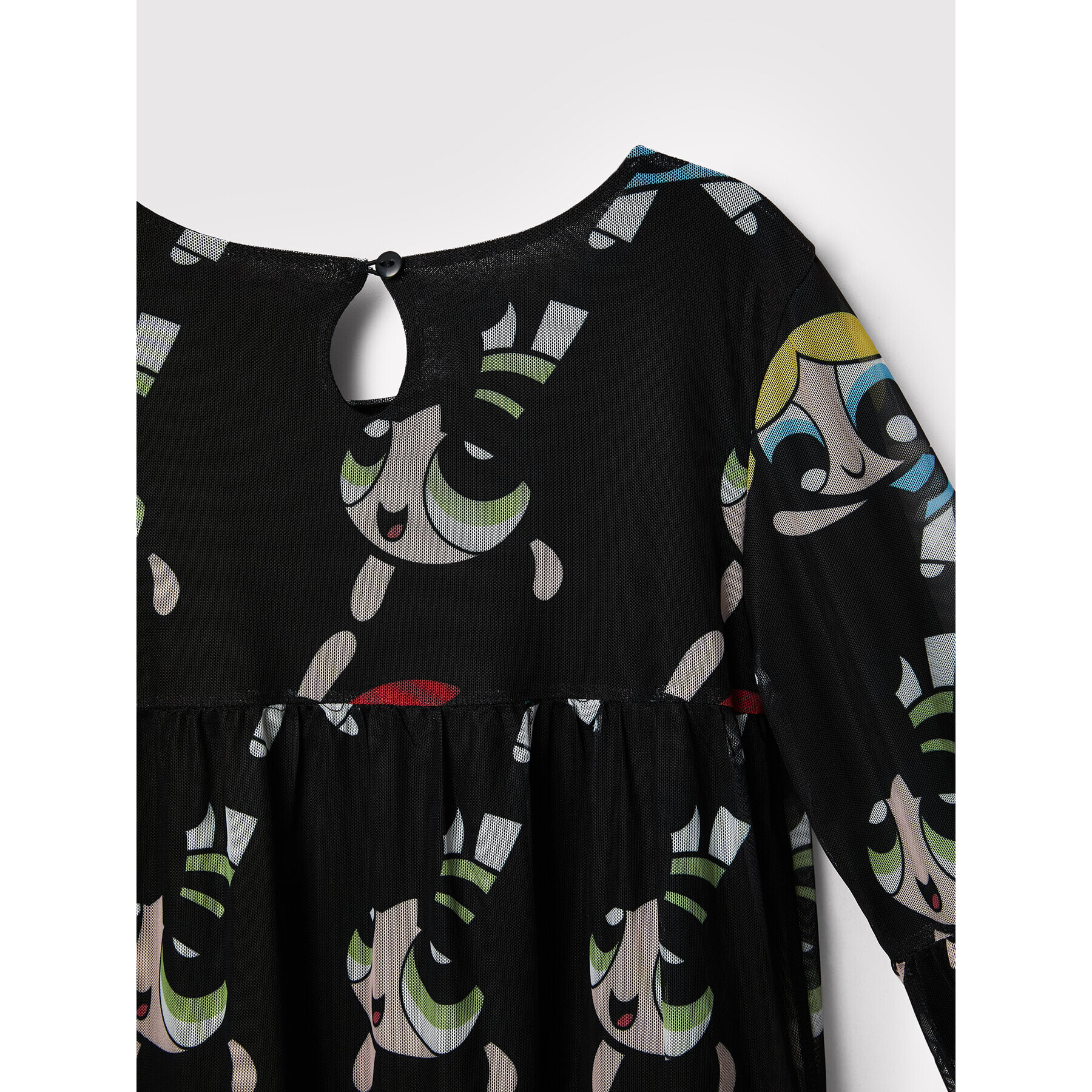 Desigual Vsakodnevna obleka THE POWERPUFF GIRLS 22WGVK18 Črna Relaxed Fit - Pepit.si