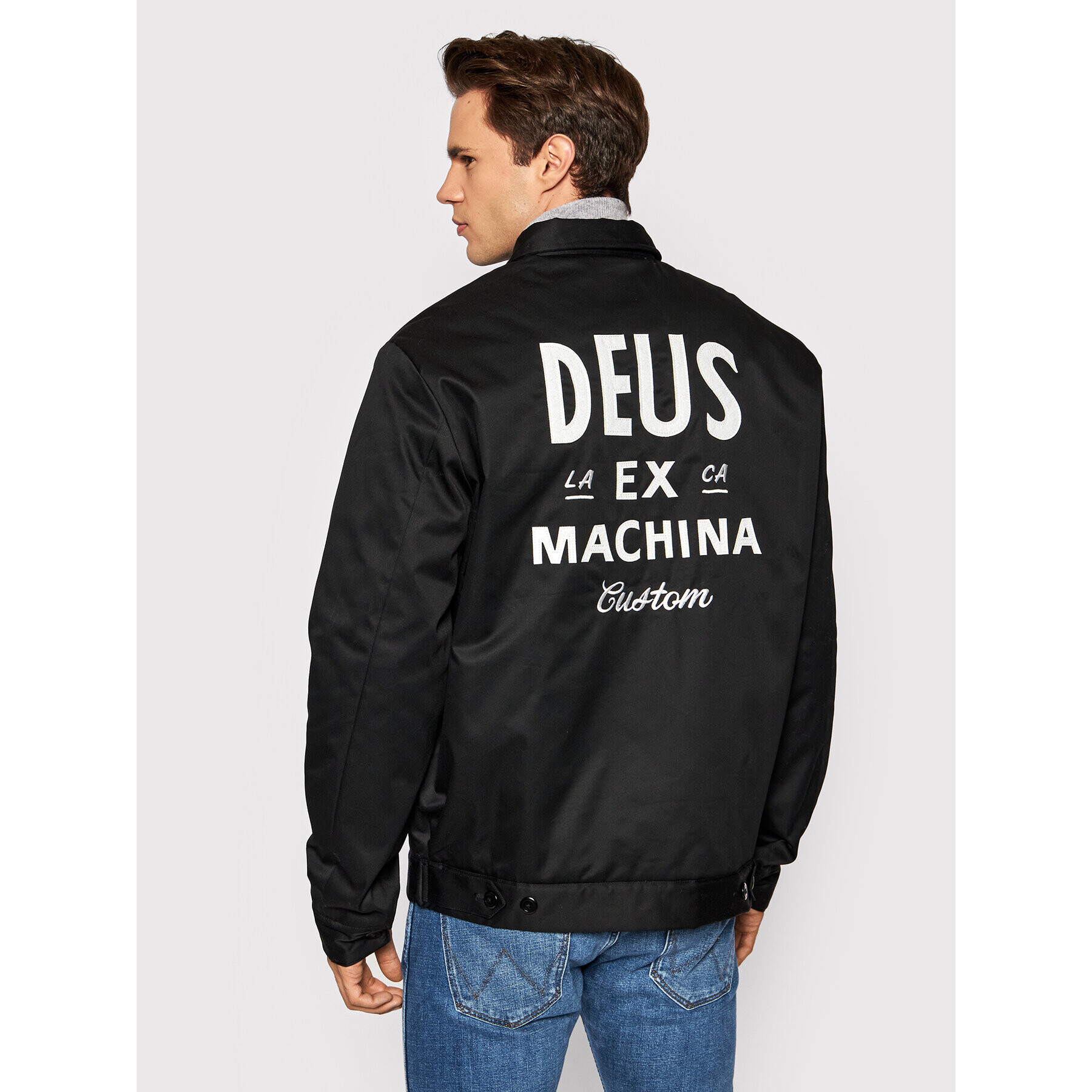 Deus Ex Machina Prehodna jakna Workwear DMW56124 Črna Regular Fit - Pepit.si