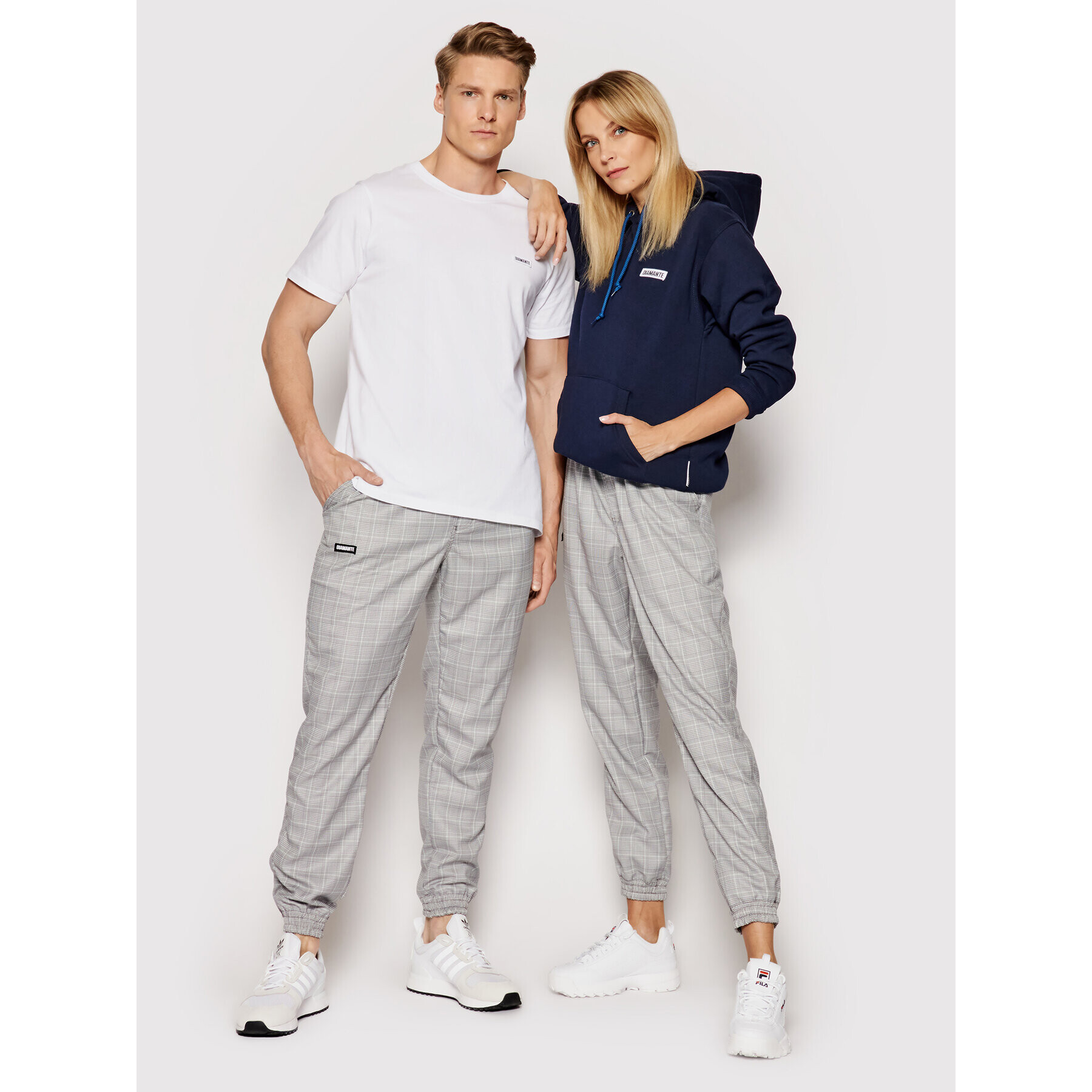 Diamante Wear Jogging hlače Unisex Classic 5411 Siva Regular Fit - Pepit.si