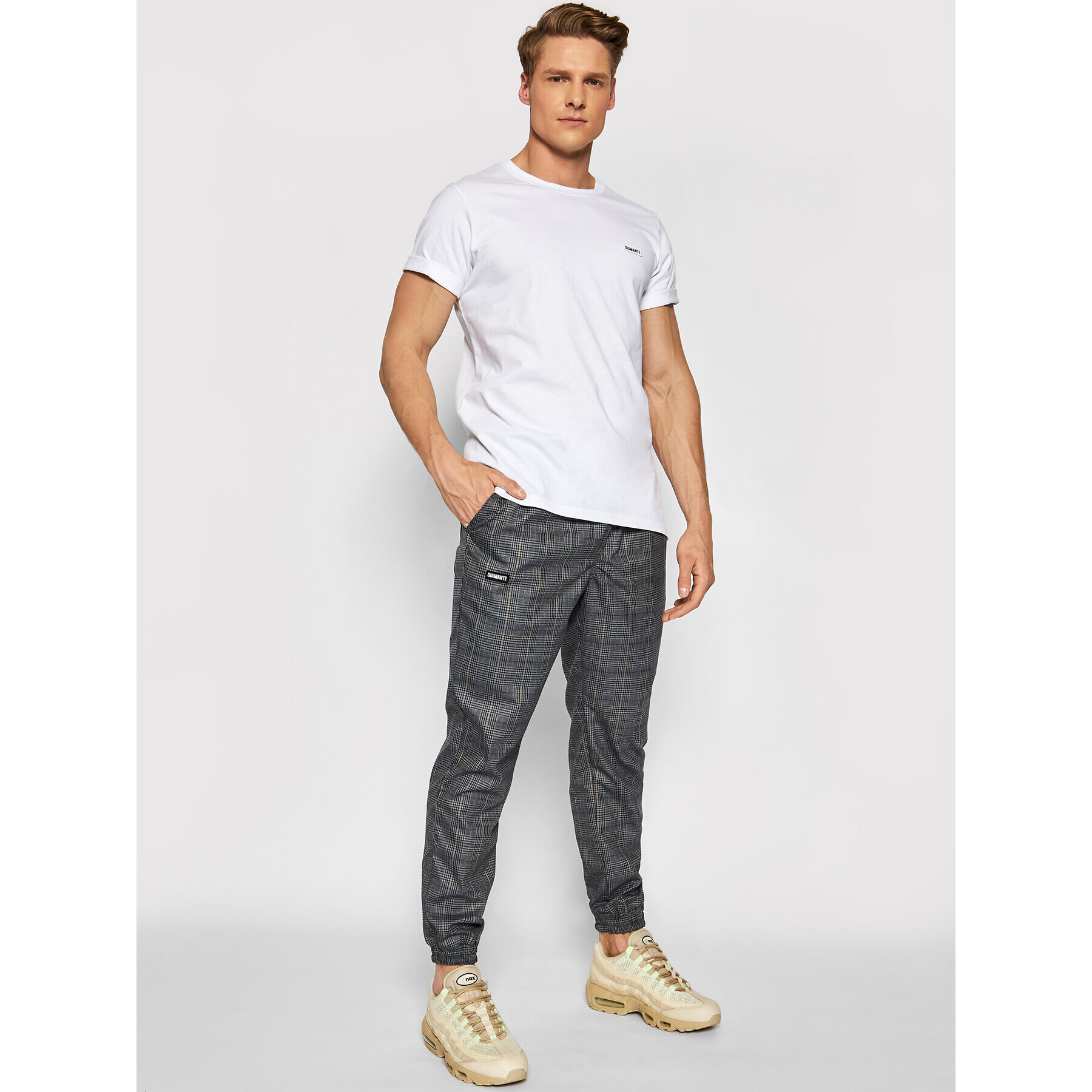 Diamante Wear Jogging hlače Unisex Classic 5412 Siva Regular Fit - Pepit.si