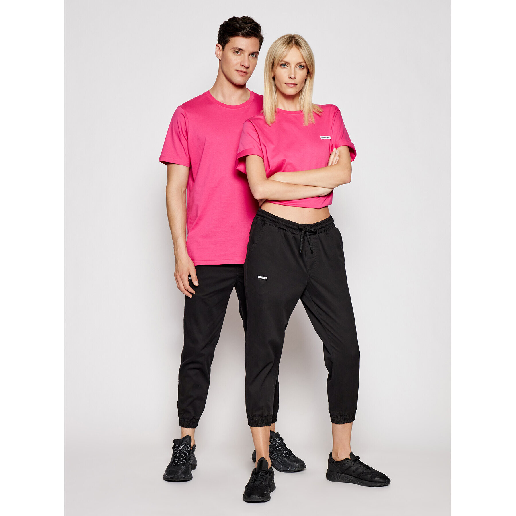 Diamante Wear Jogging hlače Unisex Petite 5440 Črna Regular Fit - Pepit.si