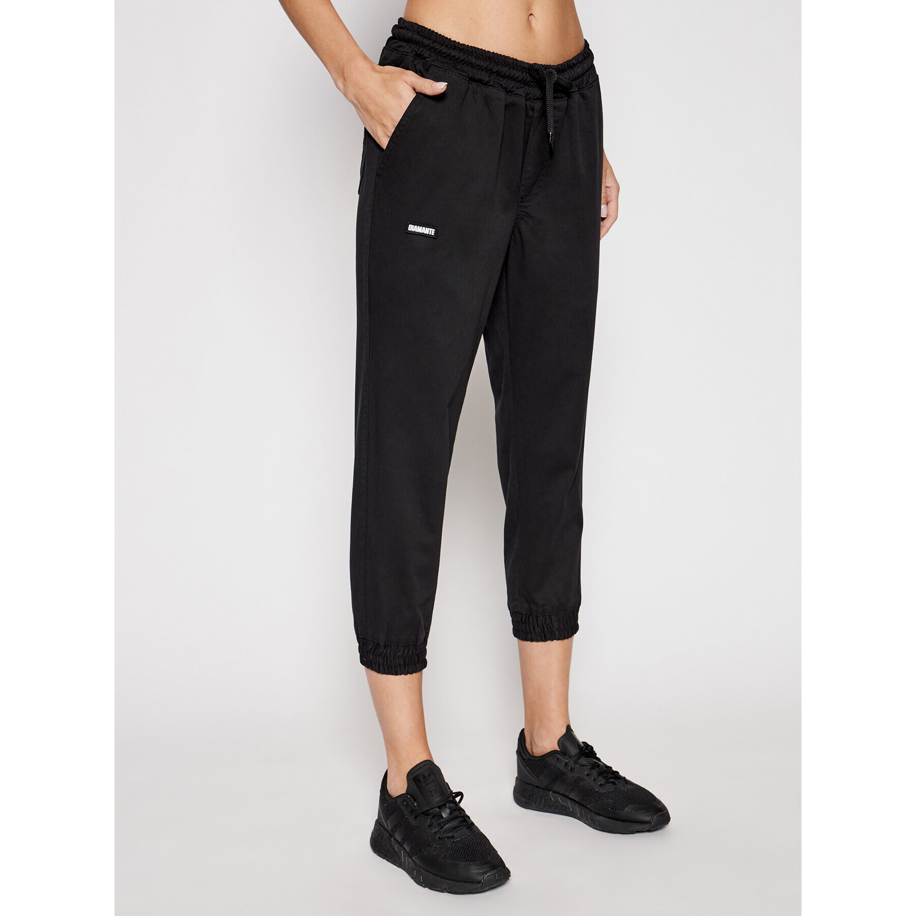 Diamante Wear Jogging hlače Unisex Petite 5440 Črna Regular Fit - Pepit.si