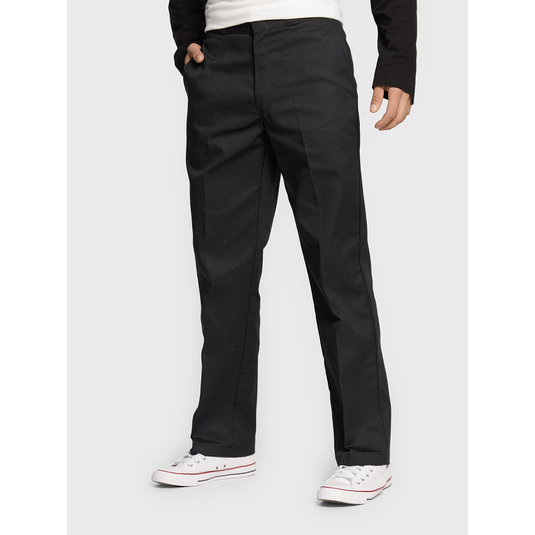 Dickies Hlače iz tkanine 874 Work DK0A4XK6BLK Črna Original Fit - Pepit.si