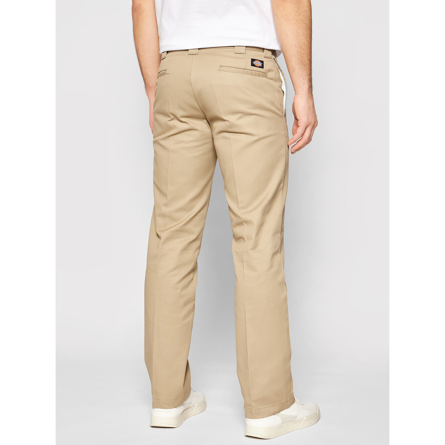 Dickies Hlače iz tkanine Straight Work DK0WP873 Bež Slim Fit - Pepit.si