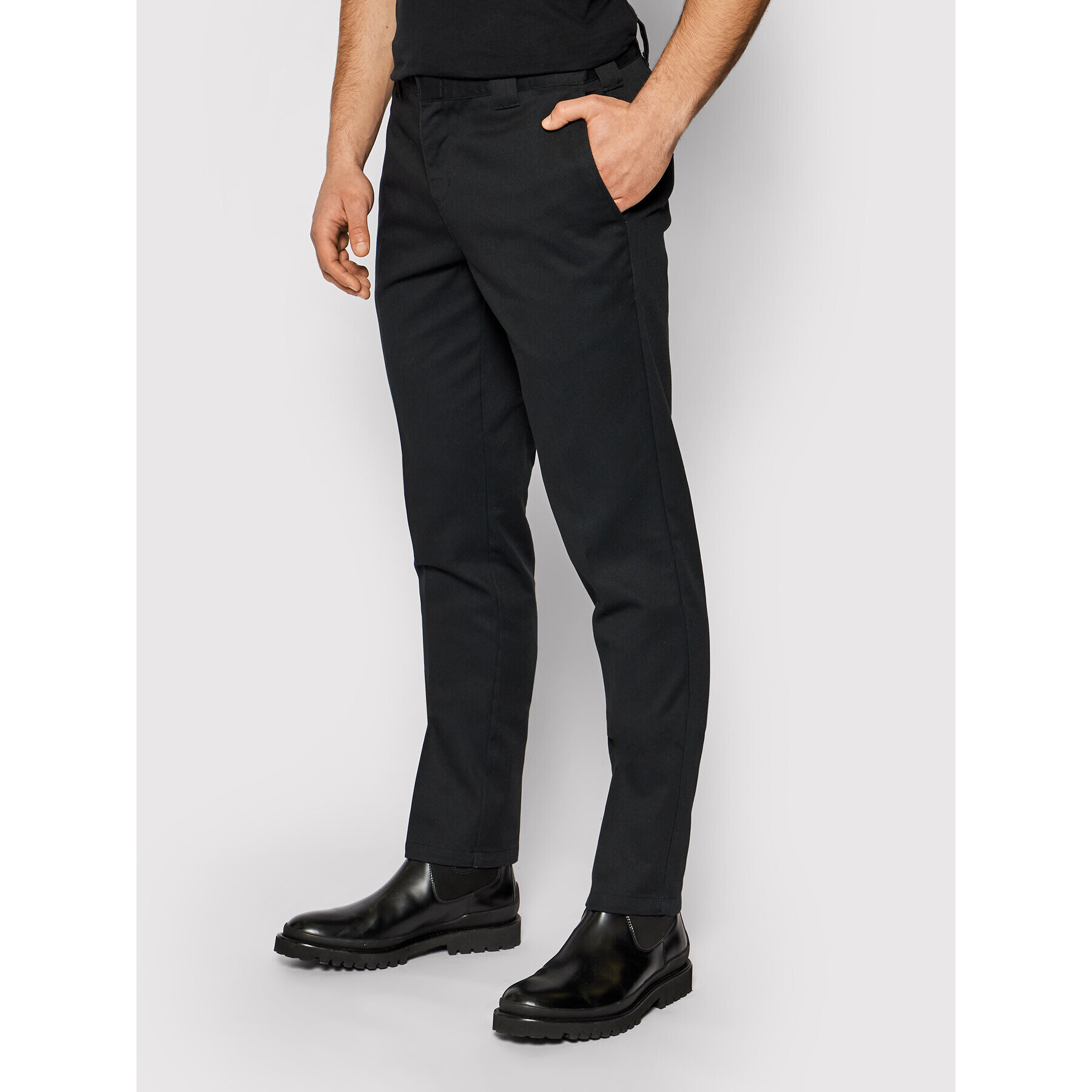 Dickies Hlače iz tkanine Work DK0WE872 Črna Slim Fit - Pepit.si