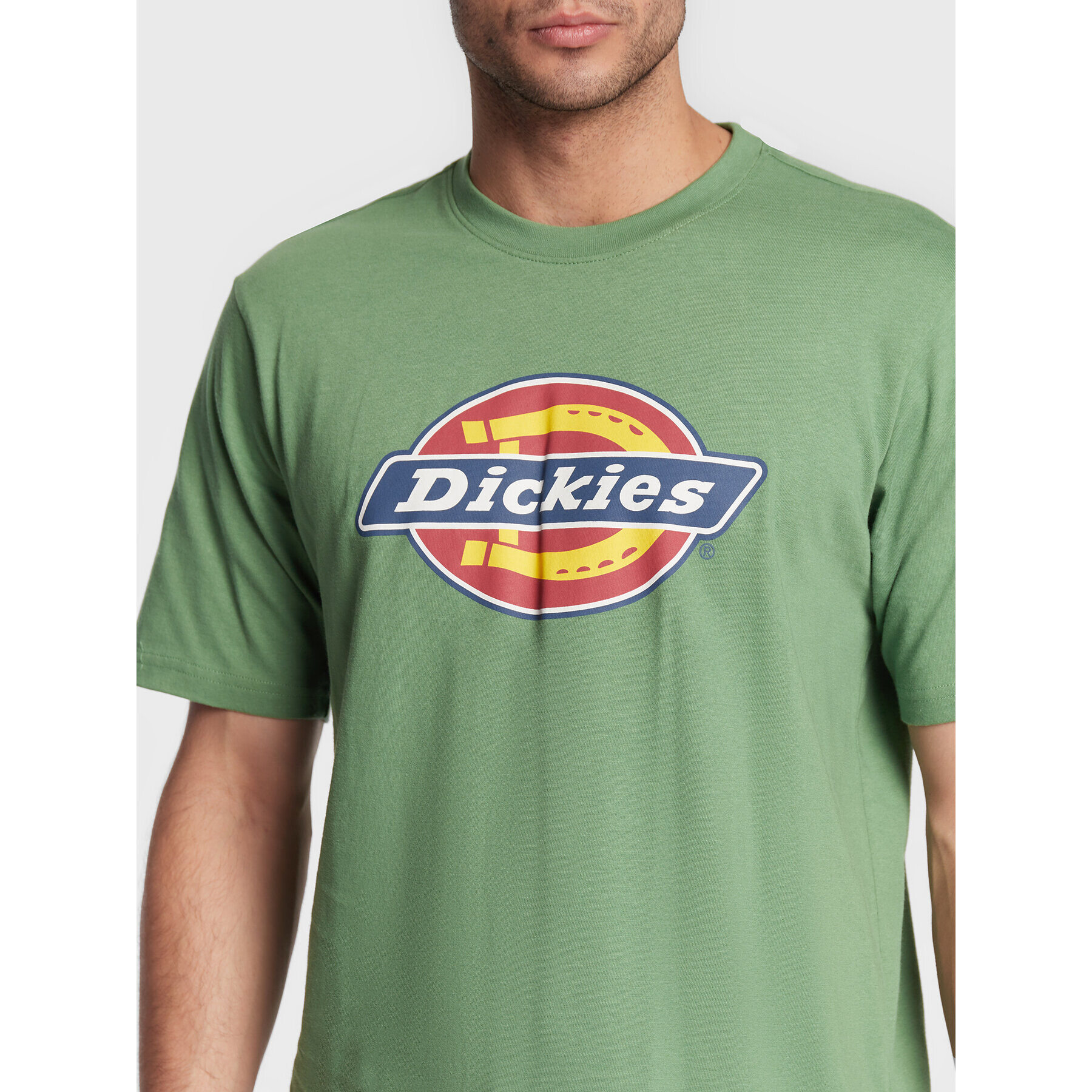 Dickies Majica Icon Logo DK0A4XC9C97 Zelena Regular Fit - Pepit.si