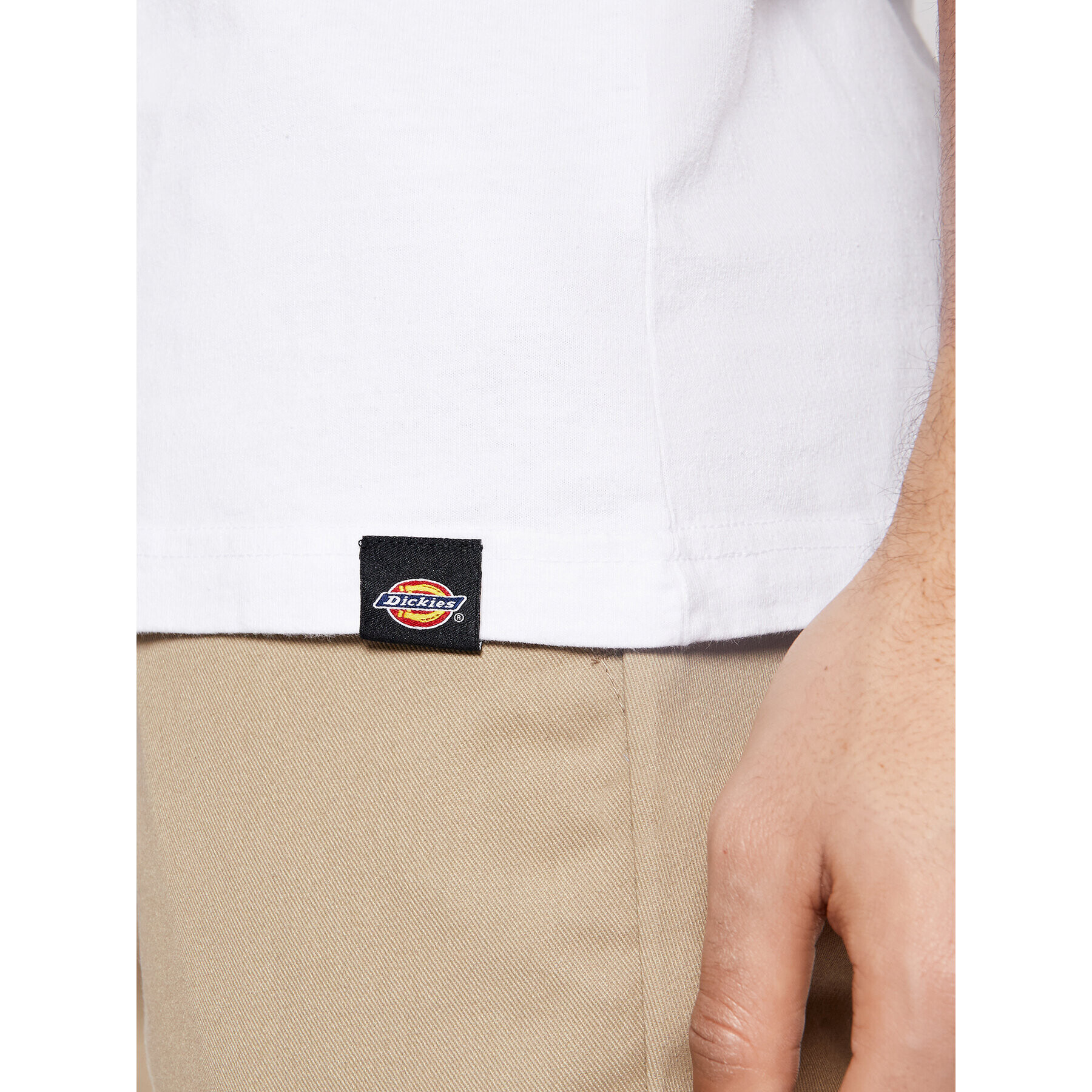 Dickies Majica Ss Loretto DK0A4X9OWHX Bela Regular Fit - Pepit.si