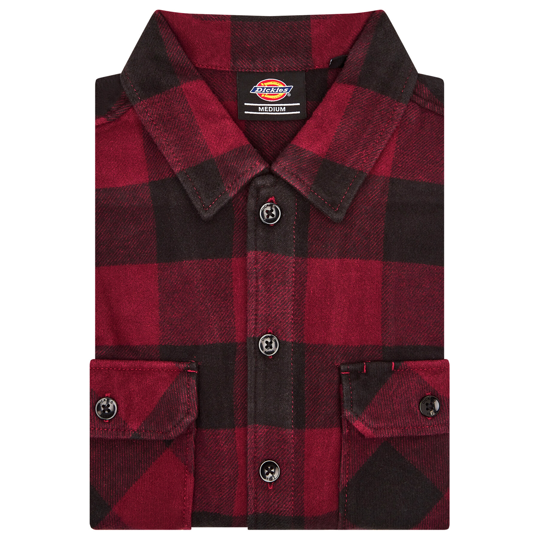 Dickies Srajca Unisex New Sacramento DK0A4XDZMR0 Bordo rdeča Regular Fit - Pepit.si