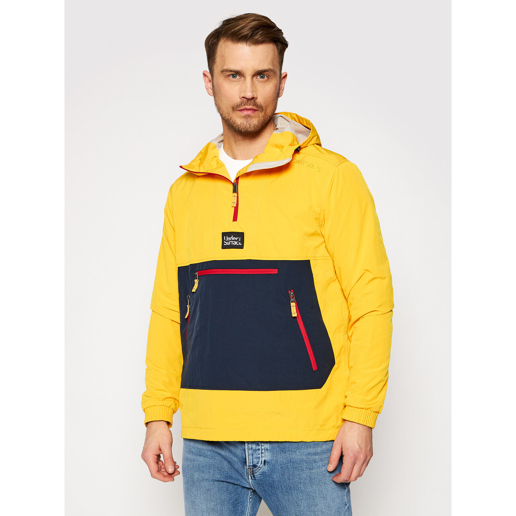 Didriksons Anorak Vilmer Usx 503654 Rumena Relaxed Fit - Pepit.si