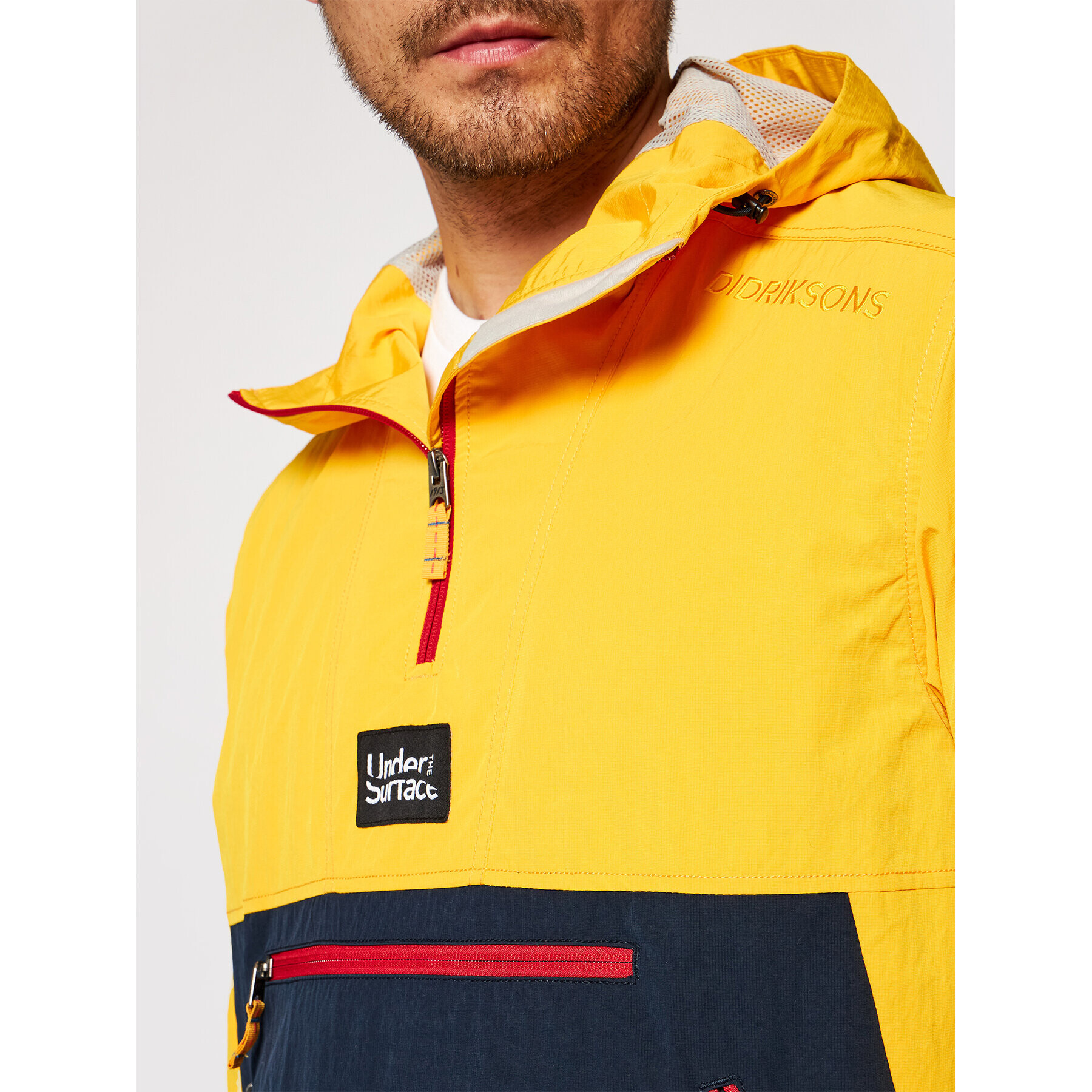 Didriksons Anorak Vilmer Usx 503654 Rumena Relaxed Fit - Pepit.si