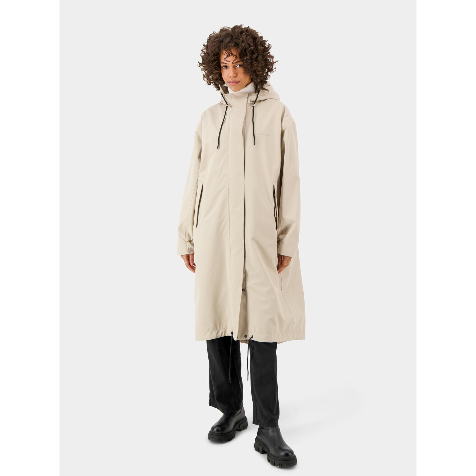 Didriksons Parka Alice 504680 Bež Oversize - Pepit.si