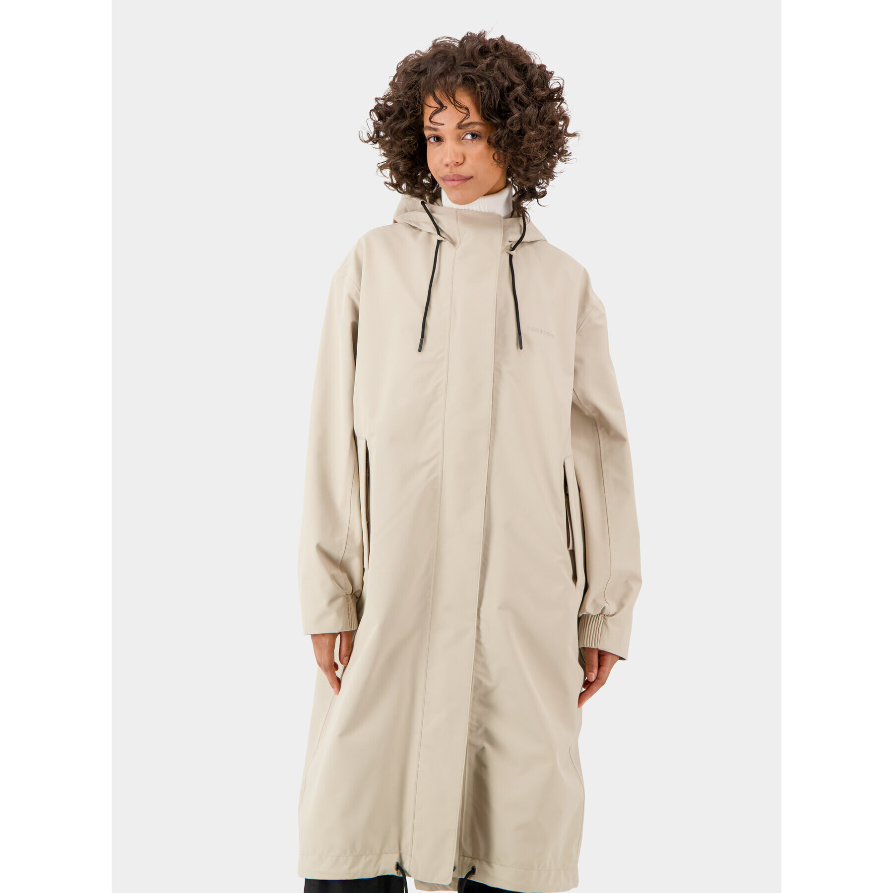 Didriksons Parka Alice 504680 Bež Oversize - Pepit.si