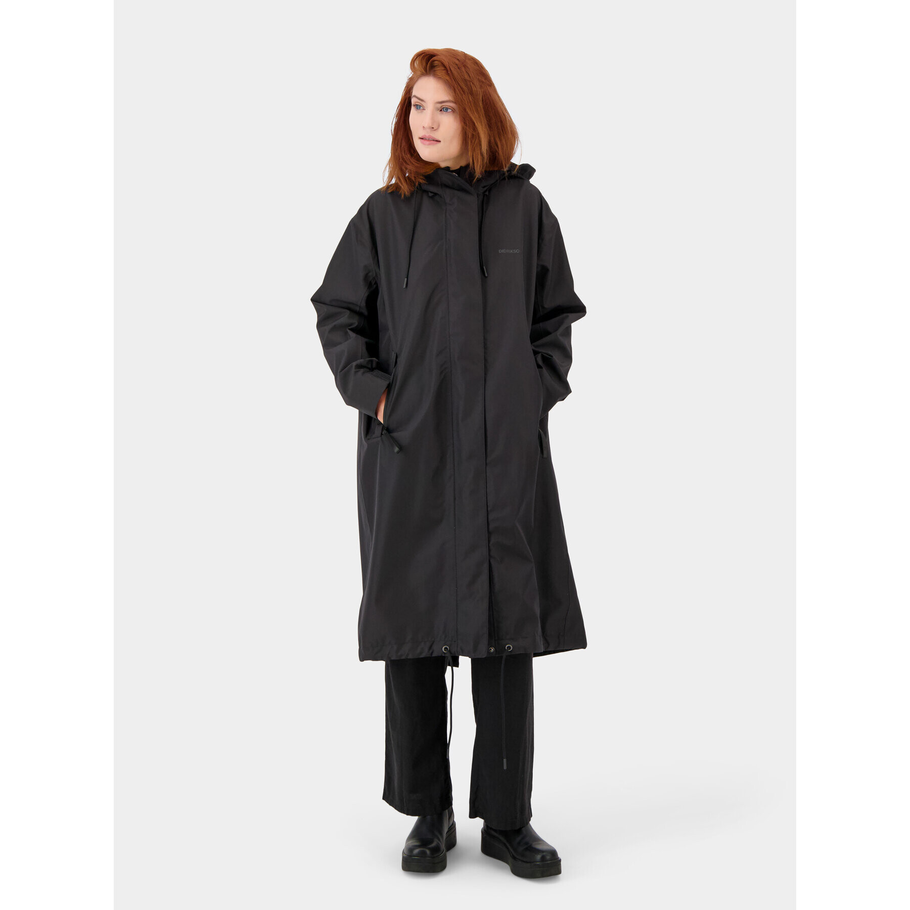 Didriksons Parka Alice 504680 Črna Oversize - Pepit.si