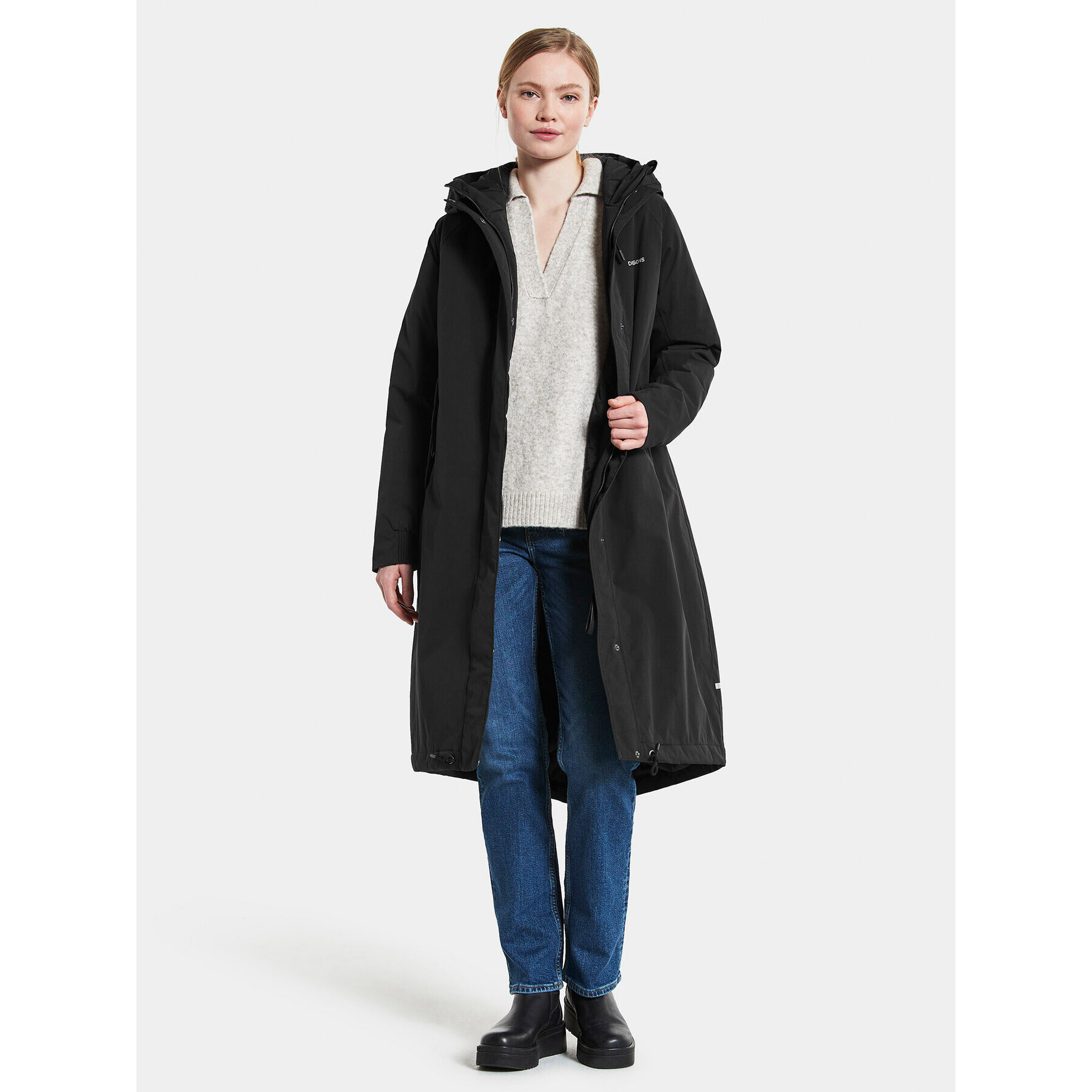 Didriksons Parka Alicia 504310 Črna Oversize - Pepit.si