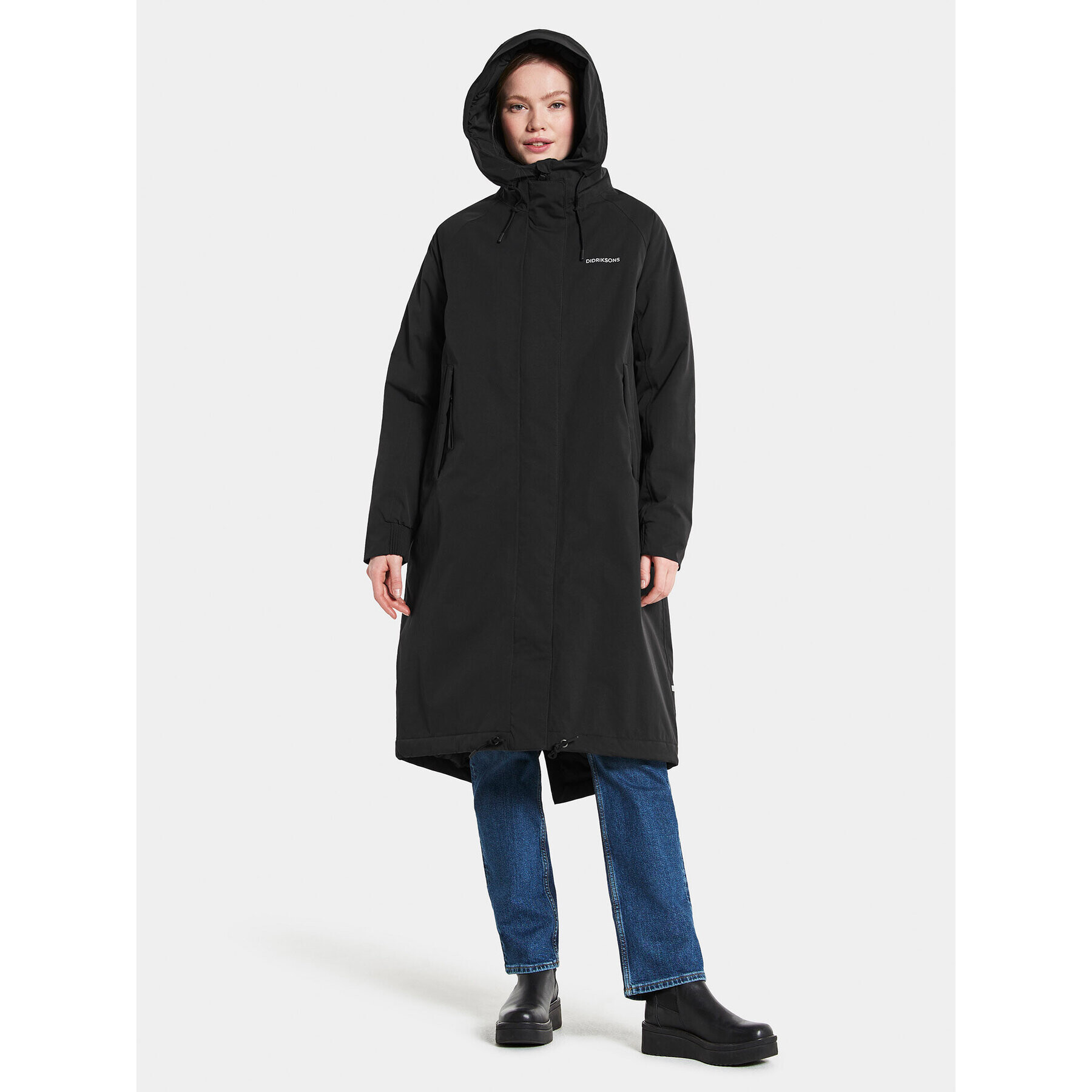 Didriksons Parka Alicia 504310 Črna Oversize - Pepit.si