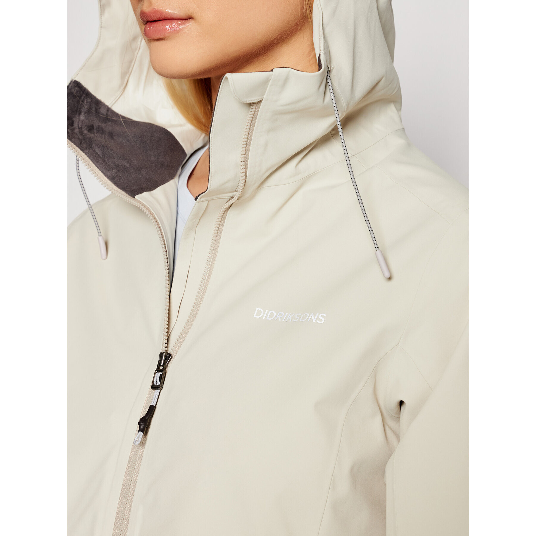 Didriksons Parka Bea 503616 Bež Regular Fit - Pepit.si