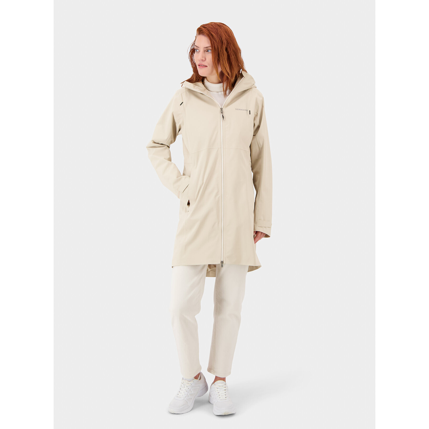 Didriksons Parka Bea 504635 Bež Shaped Fit - Pepit.si