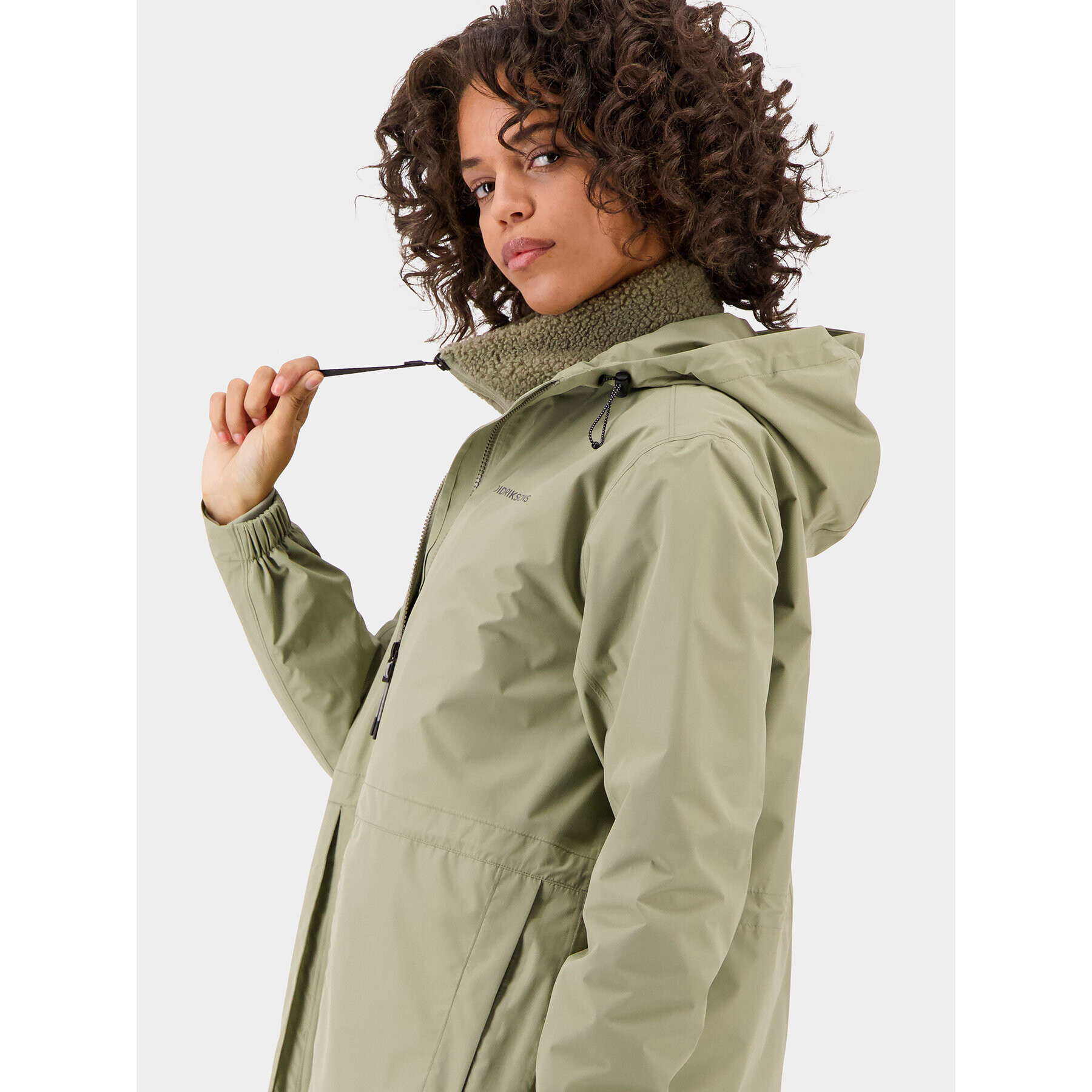 Didriksons Parka Bella 504648 Zelena Regular Fit - Pepit.si