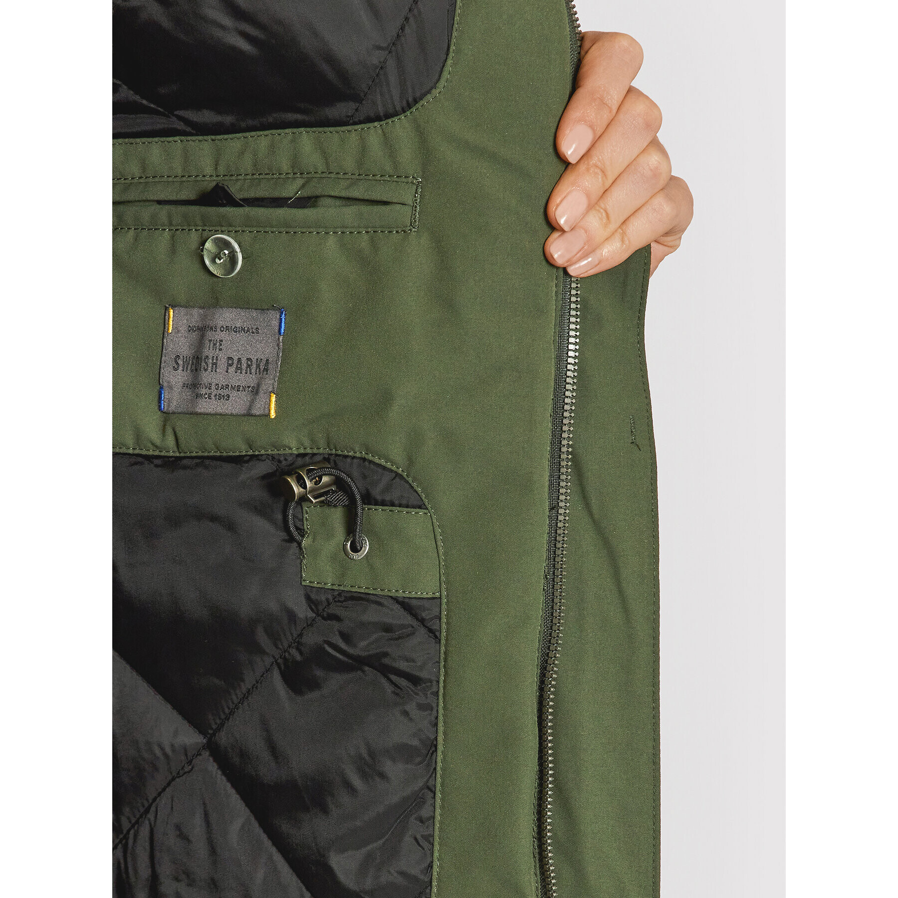 Didriksons Parka Ellen 503870 Zelena Regular Fit - Pepit.si