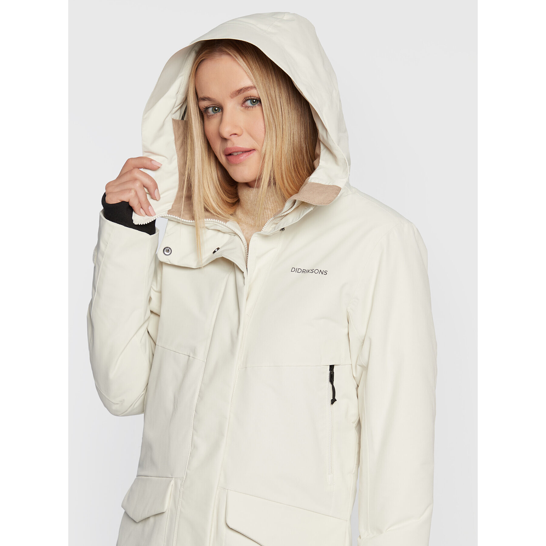 Didriksons Parka Frida 504302 Bež Regular Fit - Pepit.si