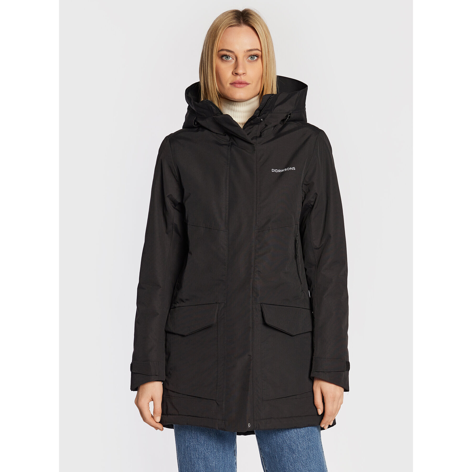 Didriksons Parka Frida 504302 Črna Regular Fit - Pepit.si