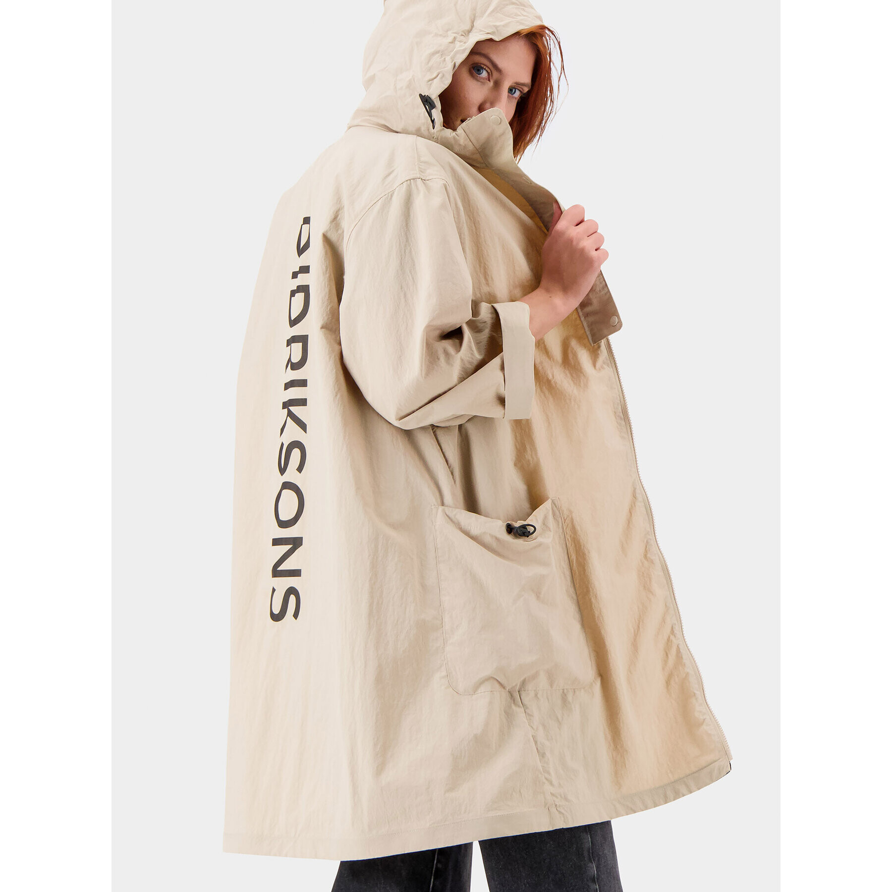 Didriksons Parka Juno 504657 Bež Regular Fit - Pepit.si