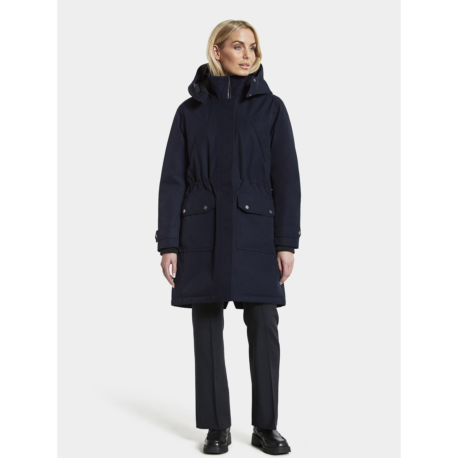 Didriksons Parka Lene 504261 Mornarsko modra Relaxed Fit - Pepit.si