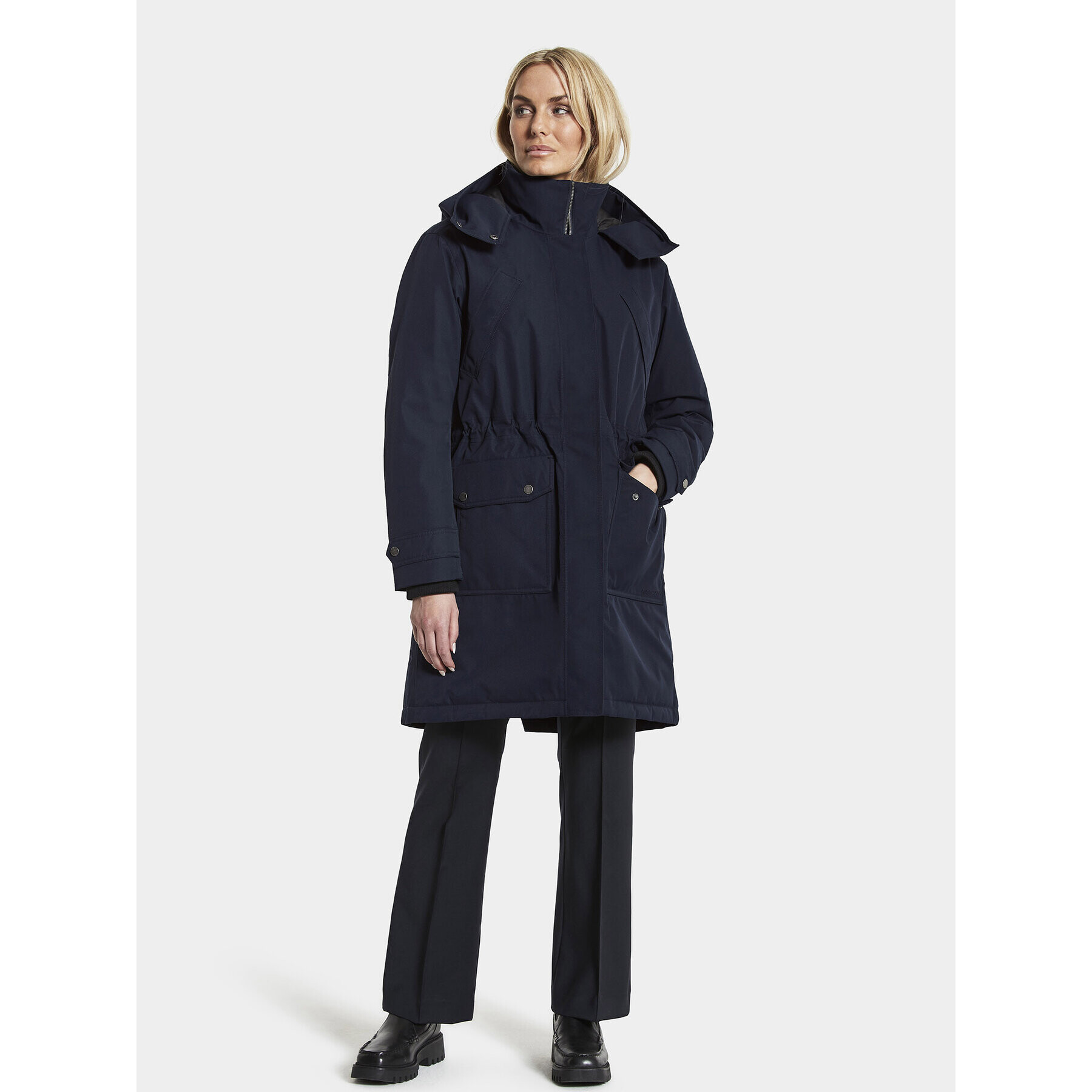 Didriksons Parka Lene 504261 Mornarsko modra Relaxed Fit - Pepit.si