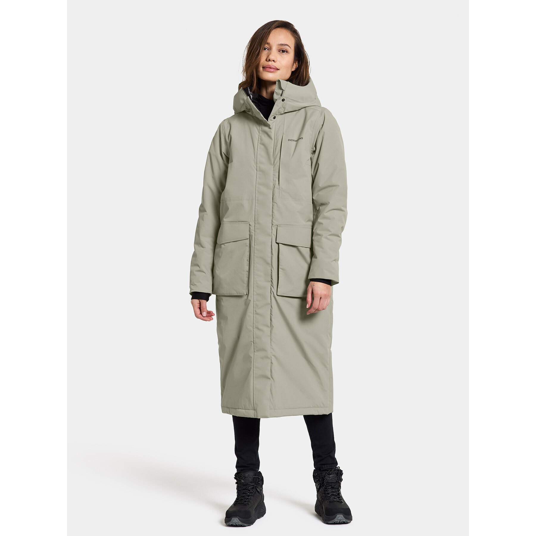 Didriksons Parka Leya Wns Parka L 3 504846 Zelena Regular Fit - Pepit.si