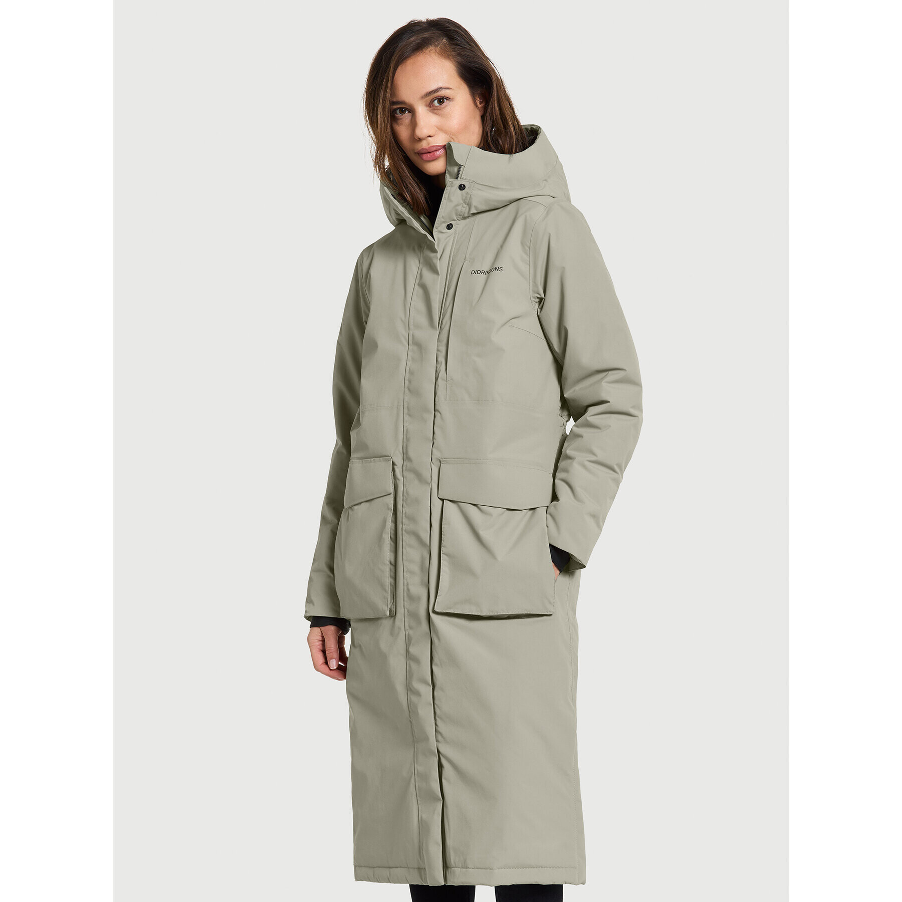 Didriksons Parka Leya Wns Parka L 3 504846 Zelena Regular Fit - Pepit.si