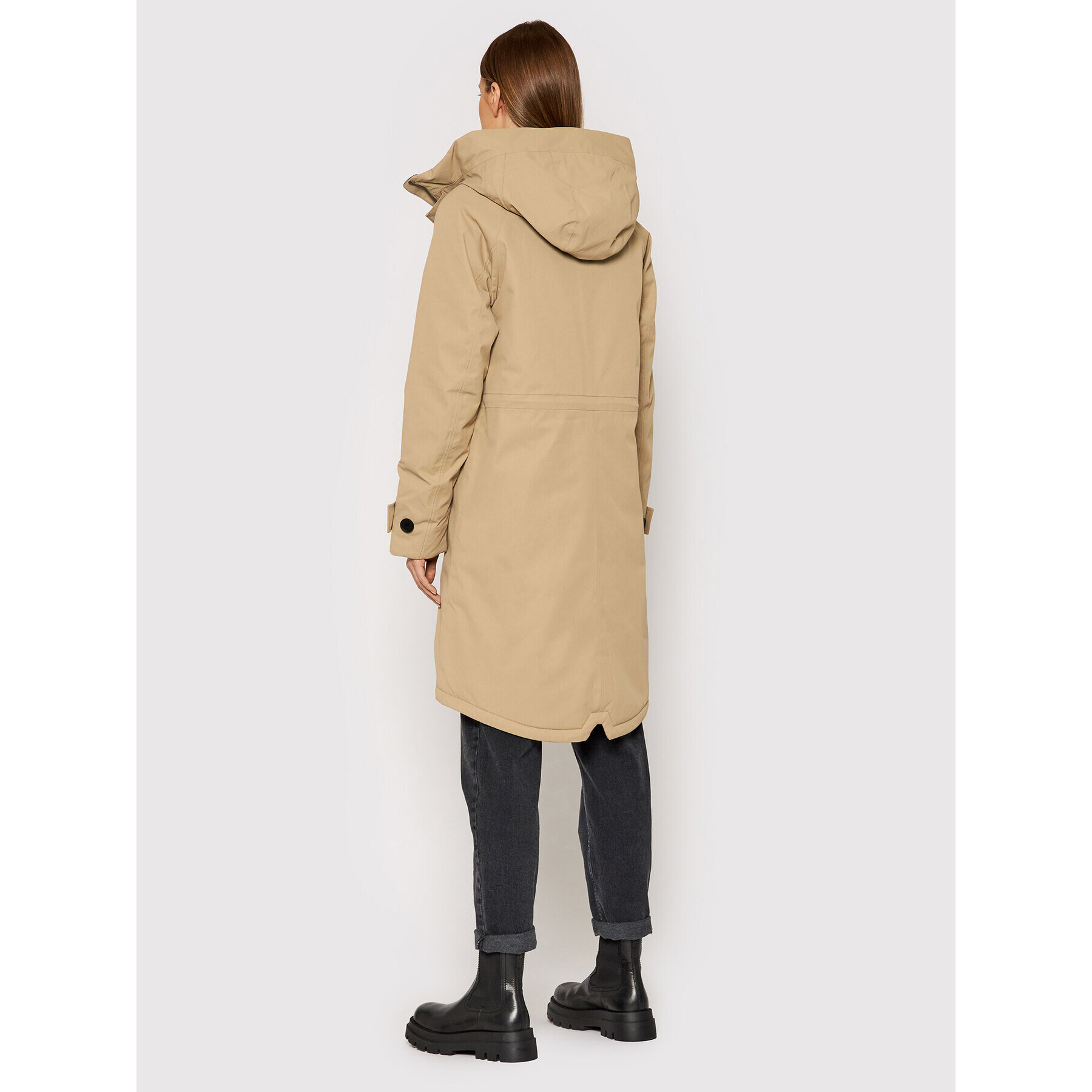 Didriksons Parka Luna 503907 Bež Regular Fit - Pepit.si