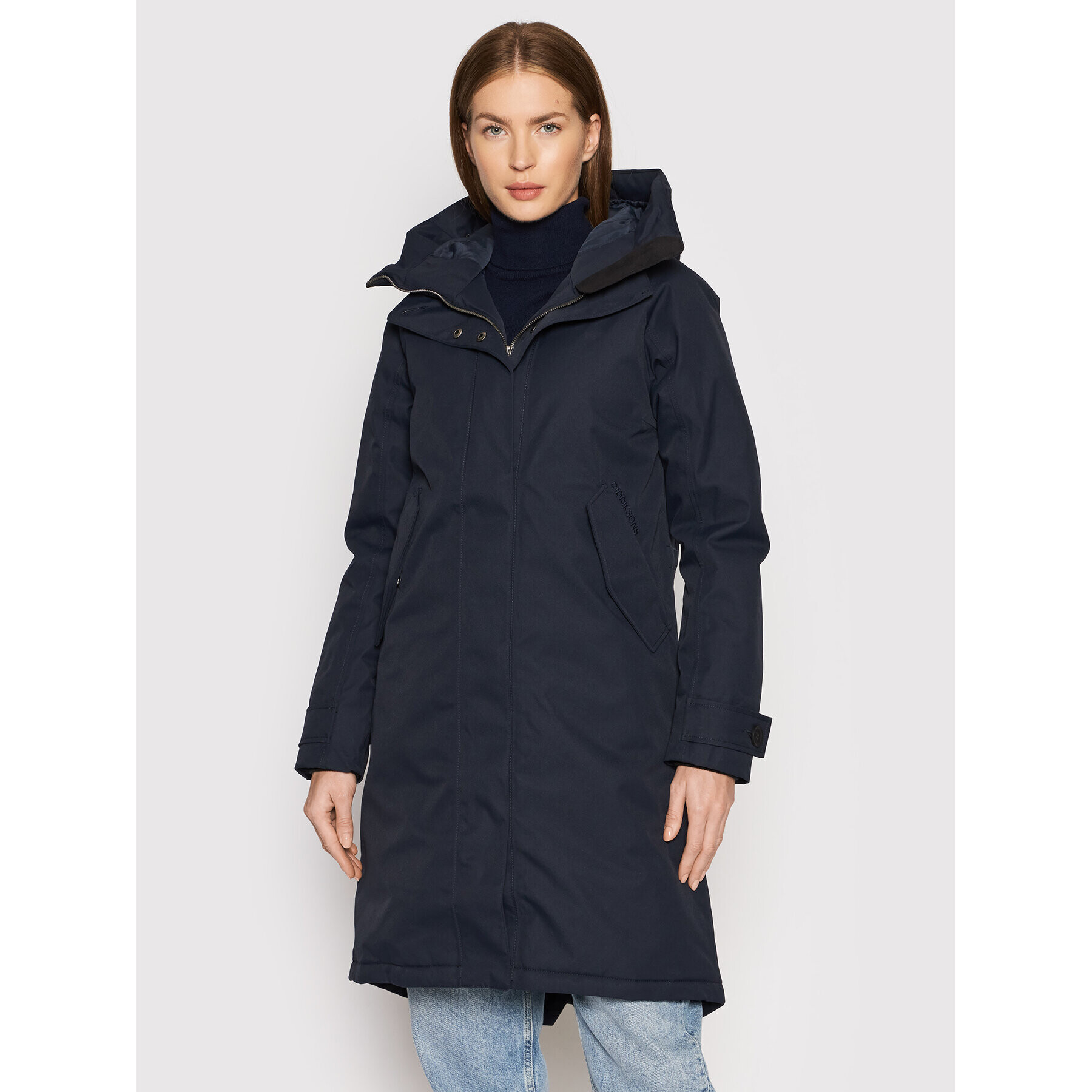 Didriksons Parka Luna 503907 Mornarsko modra Regular Fit - Pepit.si