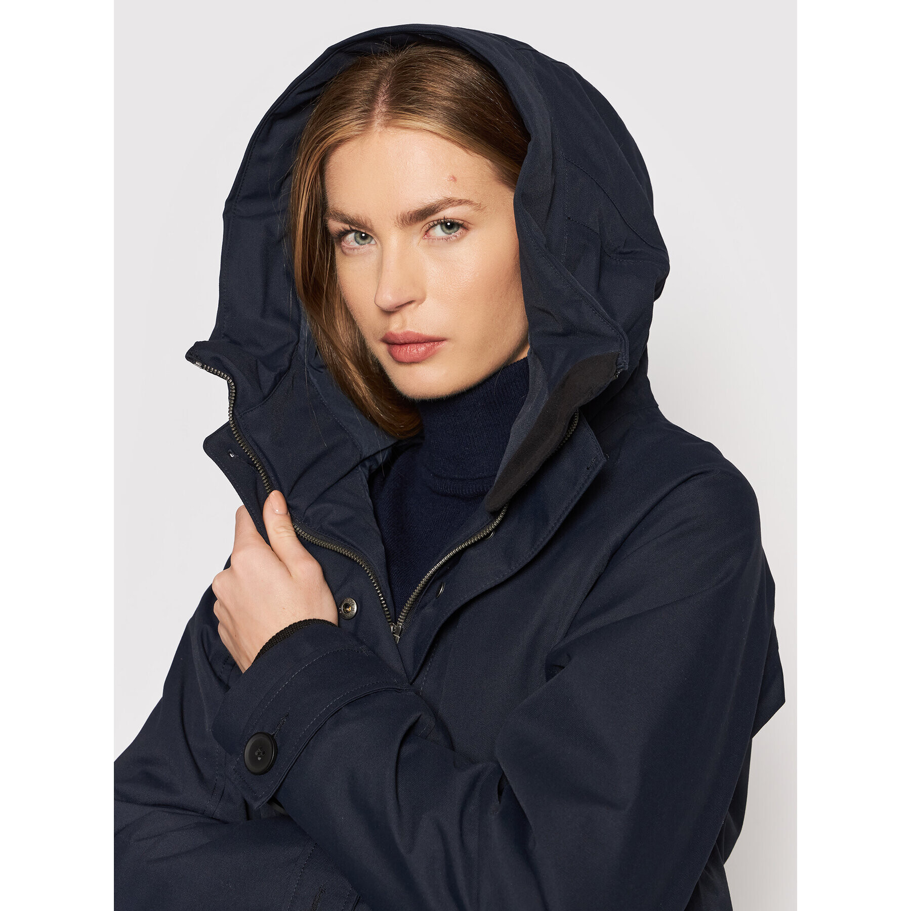 Didriksons Parka Luna 503907 Mornarsko modra Regular Fit - Pepit.si