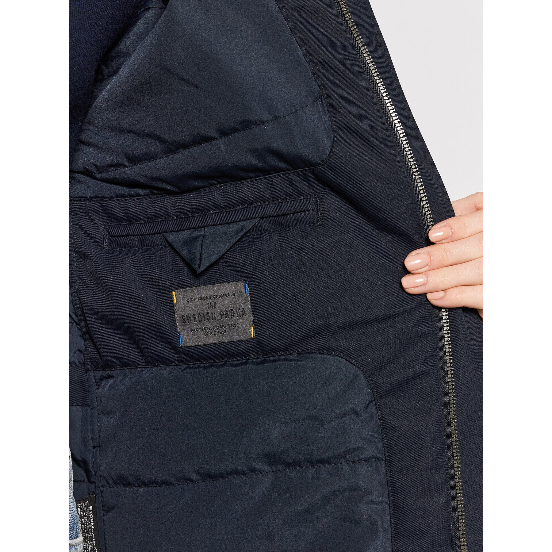 Didriksons Parka Luna 503907 Mornarsko modra Regular Fit - Pepit.si