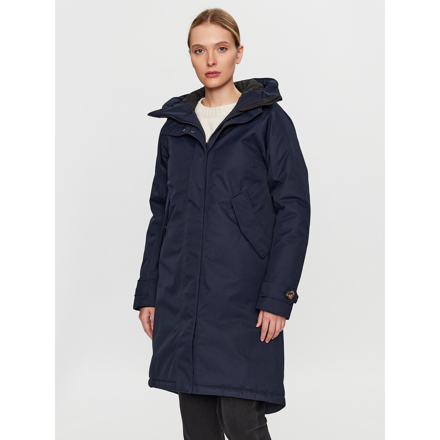 Didriksons Parka Luna 504379 Mornarsko modra Regular Fit - Pepit.si