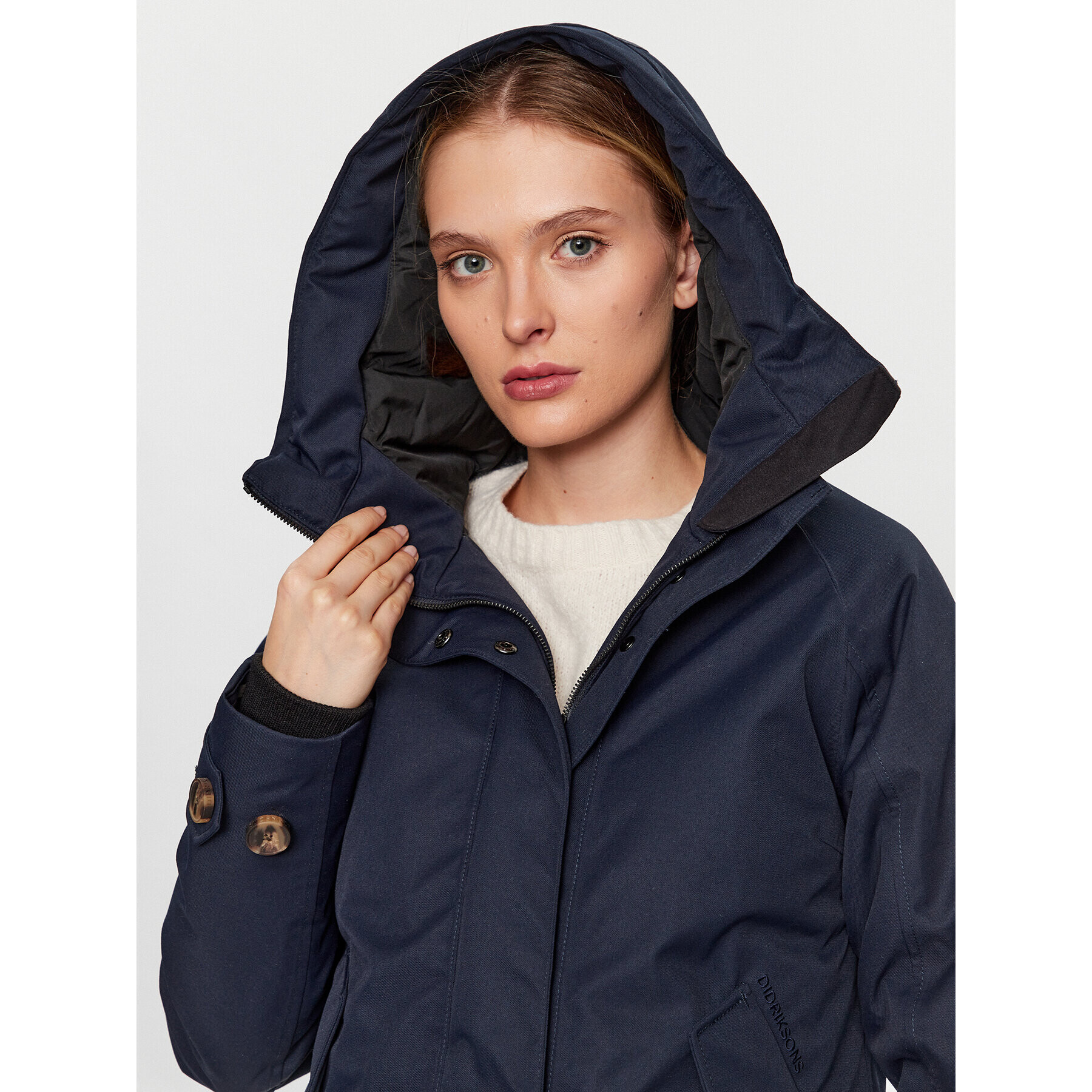 Didriksons Parka Luna 504379 Mornarsko modra Regular Fit - Pepit.si