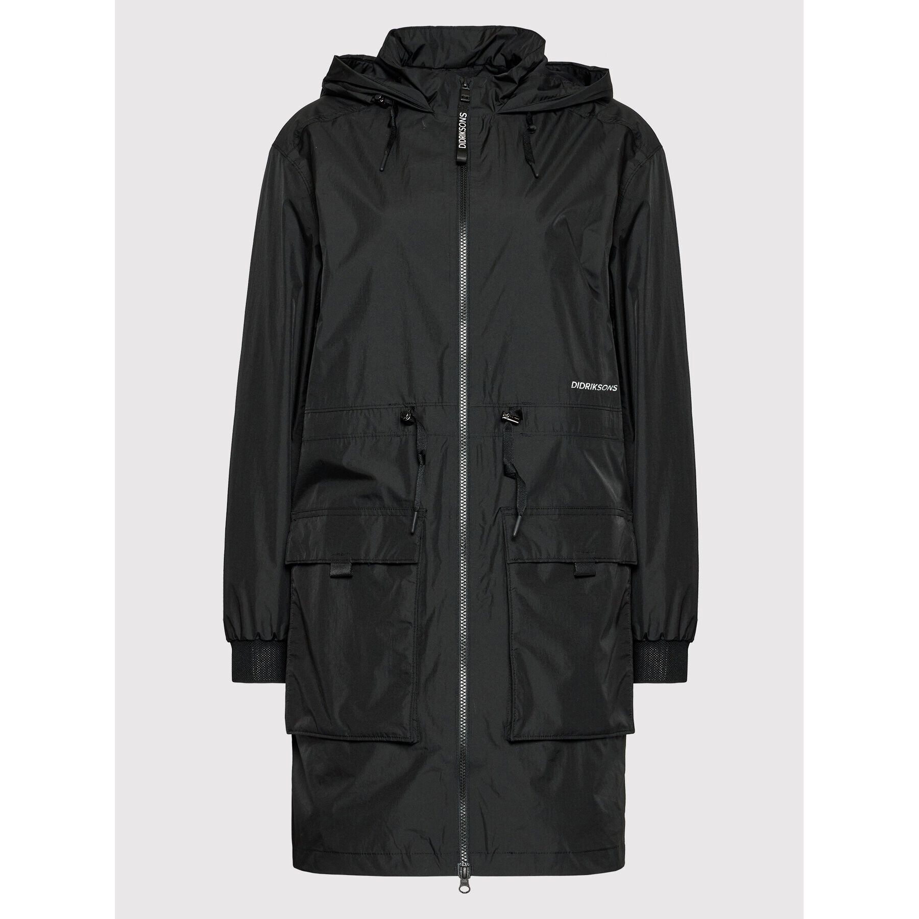 Didriksons Parka Minea 504072 Črna Relaxed Fit - Pepit.si