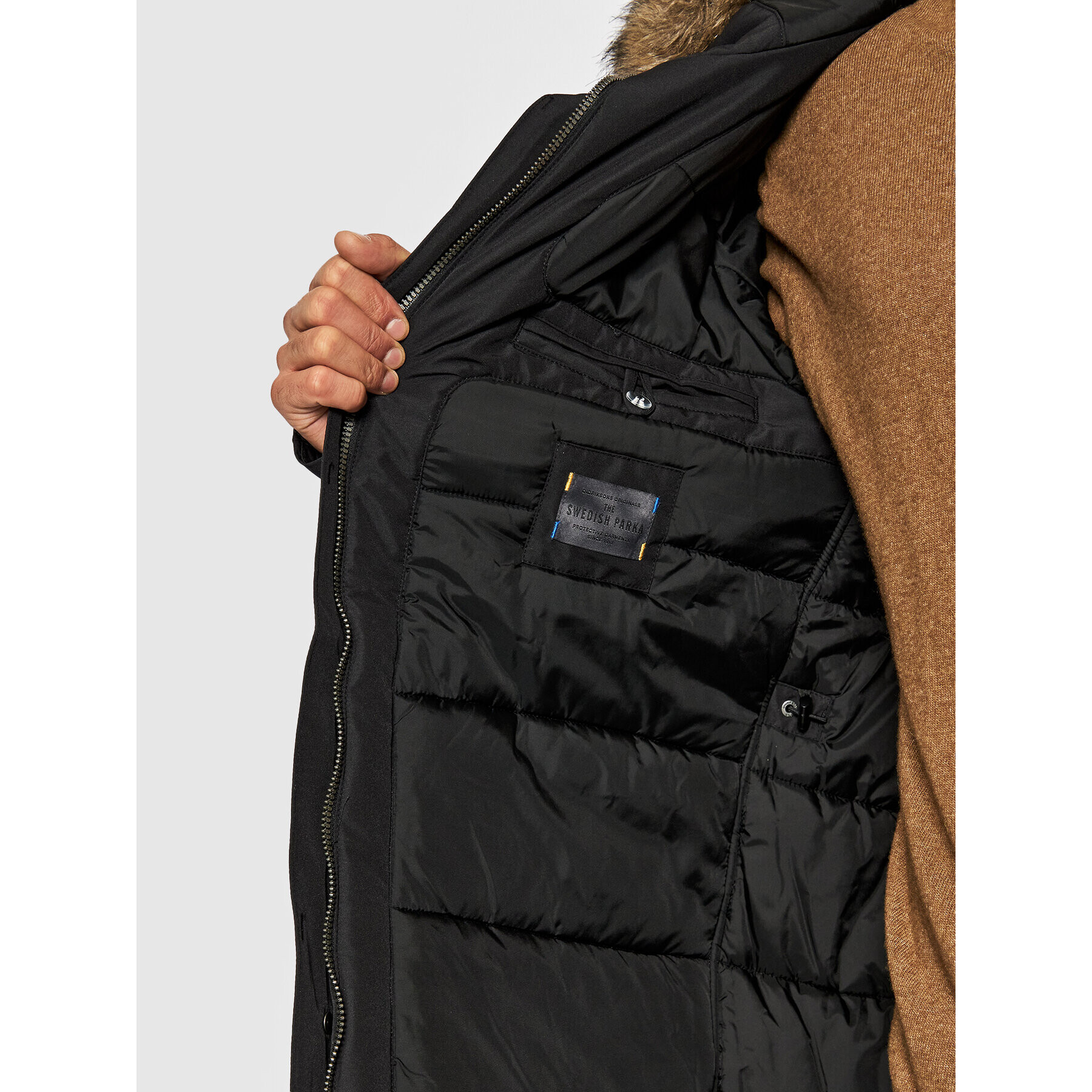 Didriksons Parka Reidar 503914 Črna Regular Fit - Pepit.si