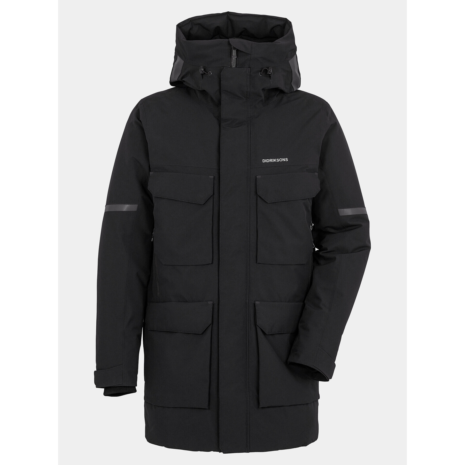 Didriksons Zimska jakna Drew Usx Parka 7 504853 Črna Standard Fit - Pepit.si