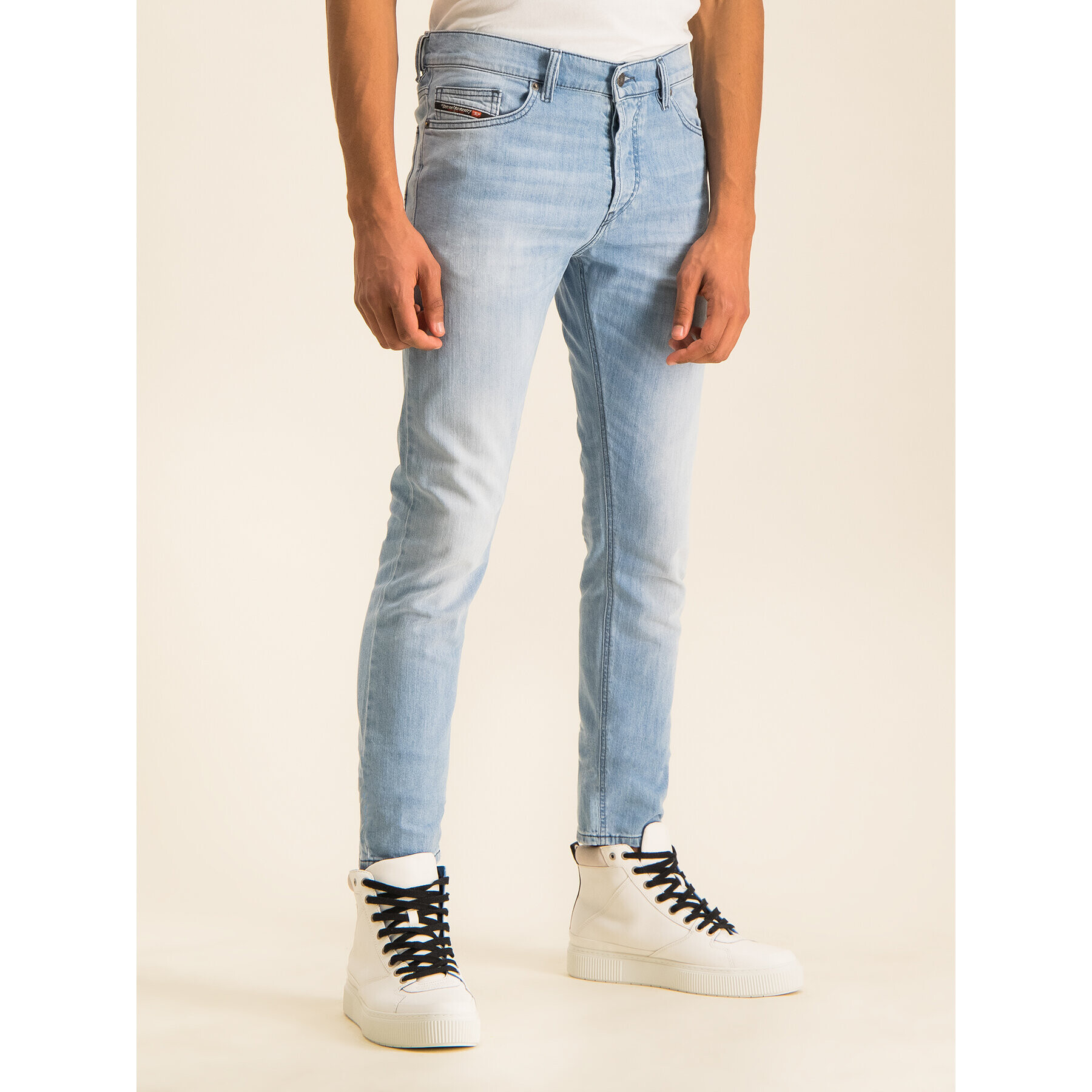 Diesel Jeans hlače D-Luster 00SID9 0095U Modra Slim Fit - Pepit.si