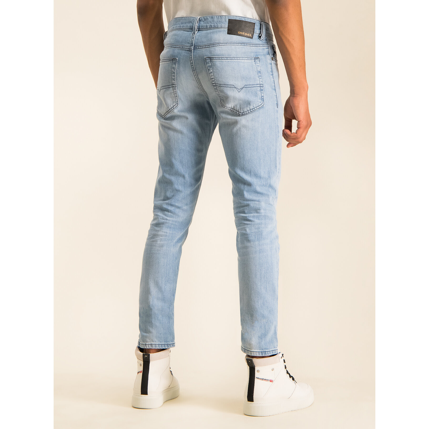 Diesel Jeans hlače D-Luster 00SID9 0095U Modra Slim Fit - Pepit.si