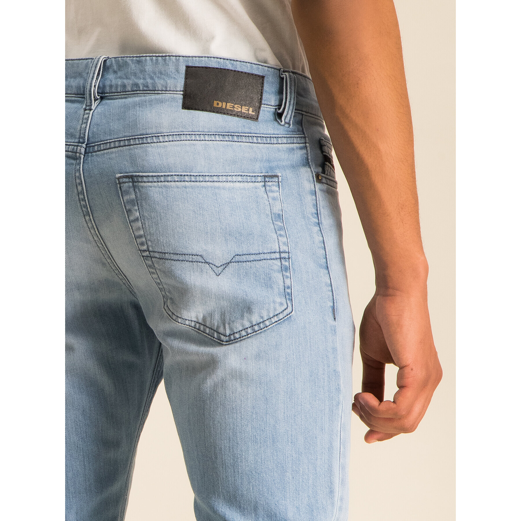 Diesel Jeans hlače D-Luster 00SID9 0095U Modra Slim Fit - Pepit.si